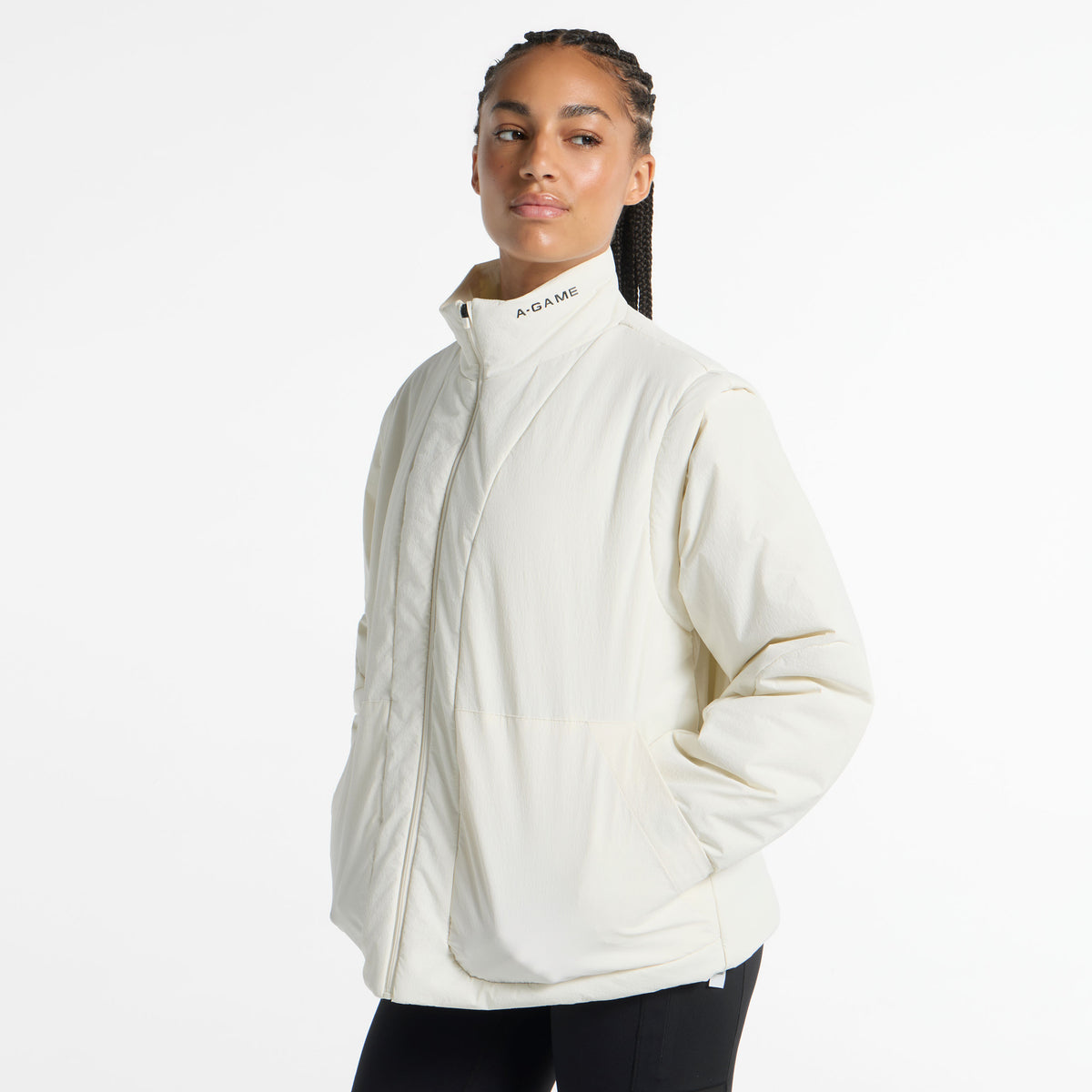 Women's Lightweight Padded Jacket - Ecru
