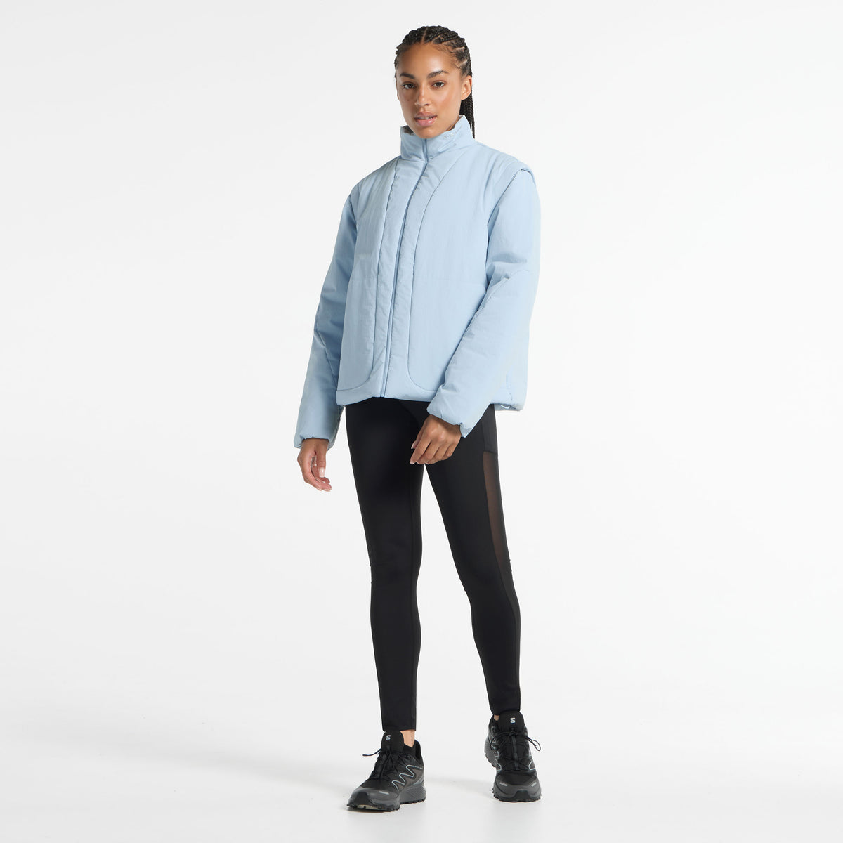 Women's Lightweight Padded Jacket - Pale Blue