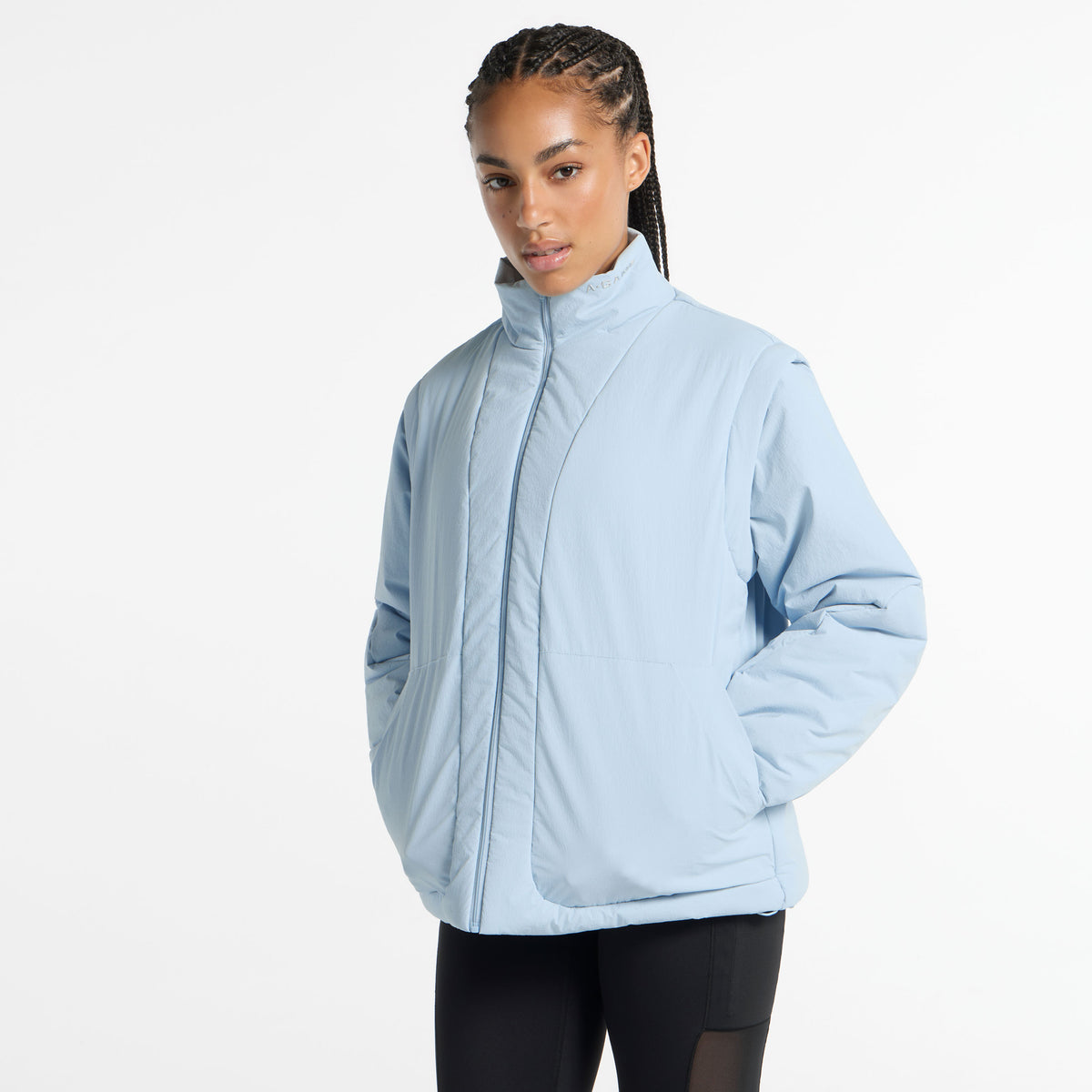 Women's Lightweight Padded Jacket - Pale Blue