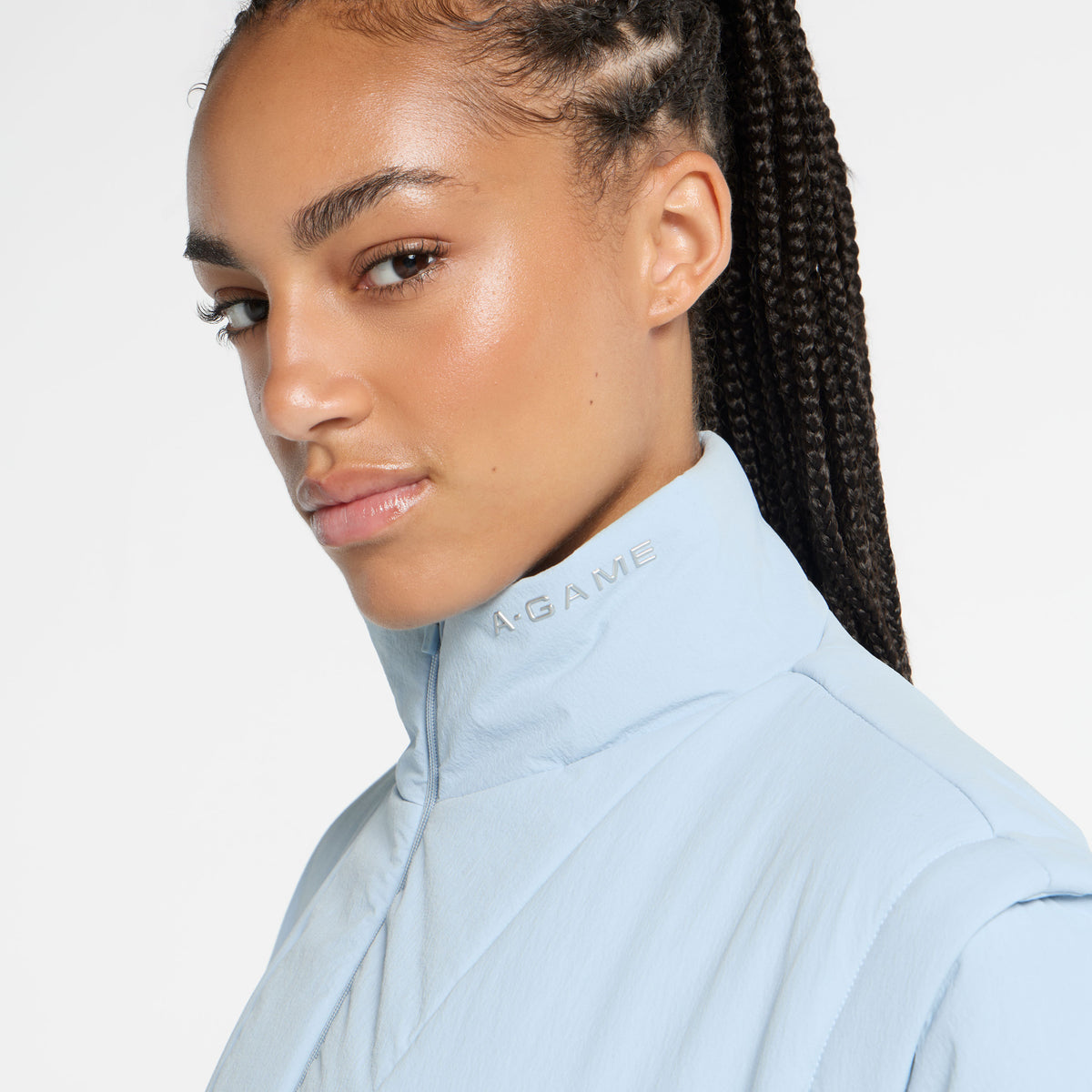 Women's Lightweight Padded Jacket - Pale Blue