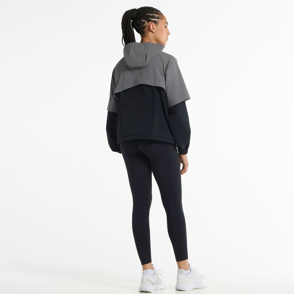 Women's Quarter Zip Jacket - Black
