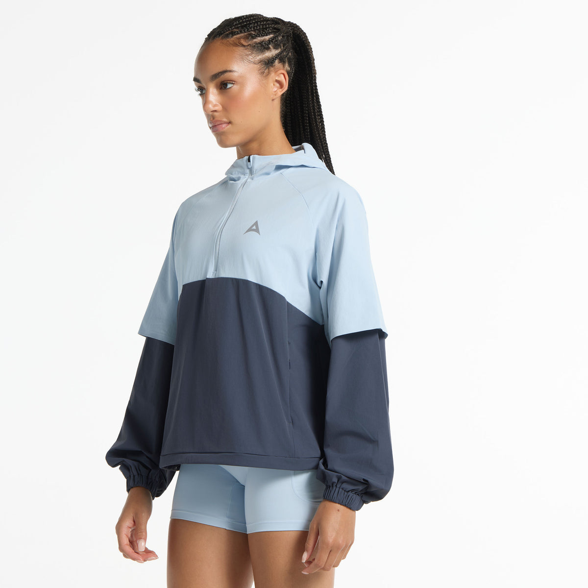 Women's Quarter Zip Jacket - Blue