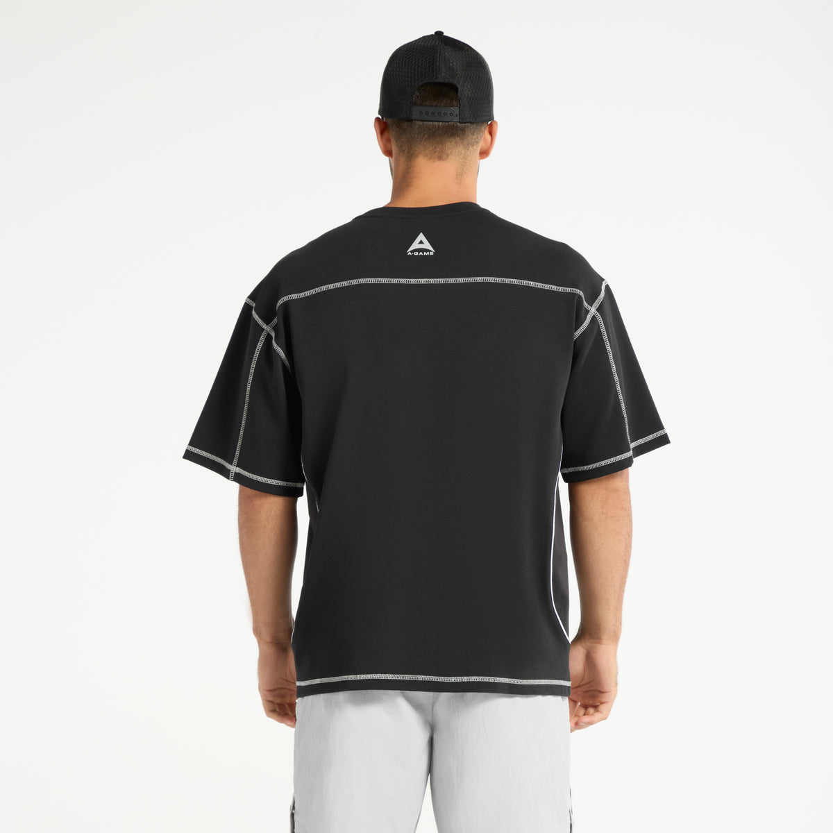 Men's Seam Detail Tech T-Shirt - Black