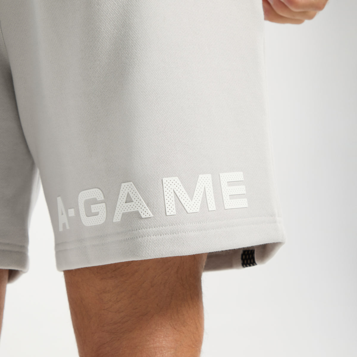 Men's Mesh Panelled Sweat Shorts - Grey / Black