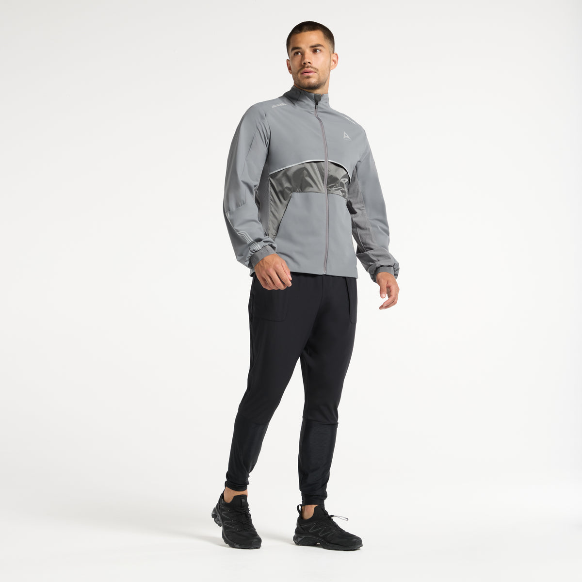 Men's Lightweight Windbreaker Jacket - Dk Grey