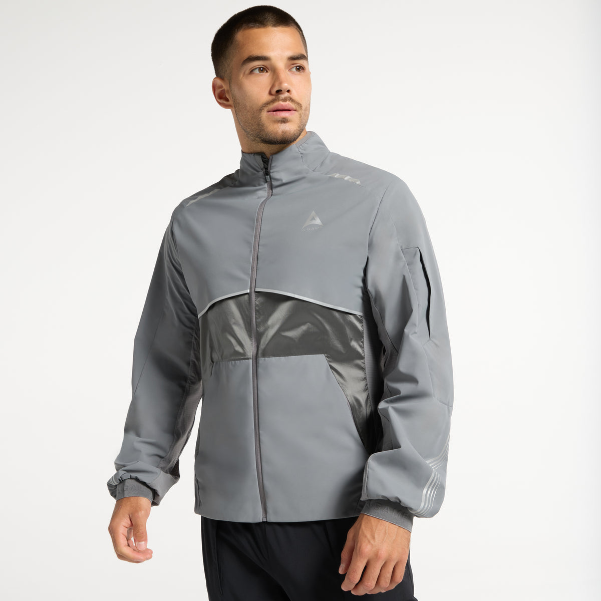 Men's Lightweight Windbreaker Jacket - Dk Grey