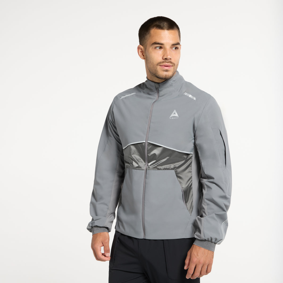Men's Lightweight Windbreaker Jacket - Dk Grey