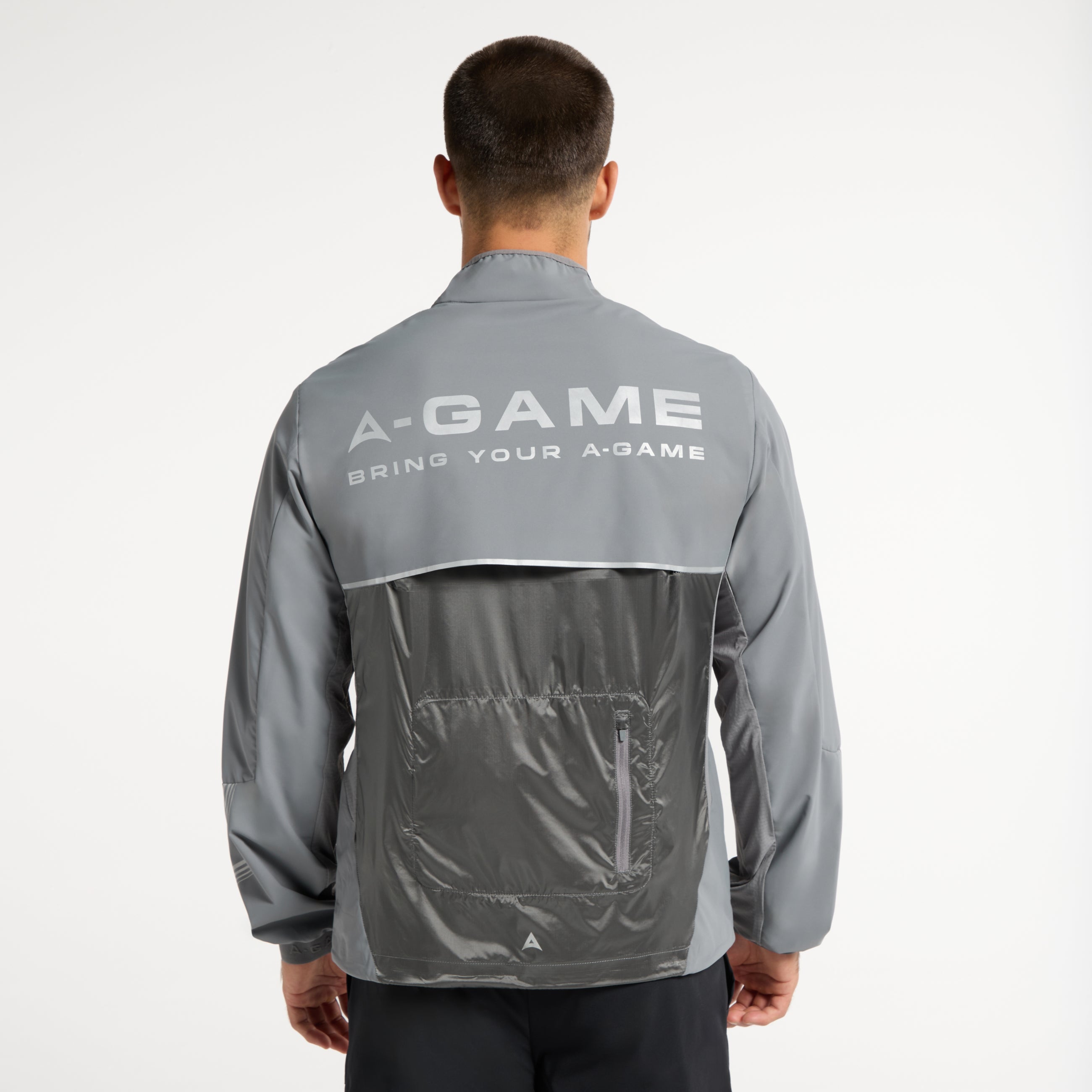 Men's Lightweight Windbreaker Jacket - Dk Grey