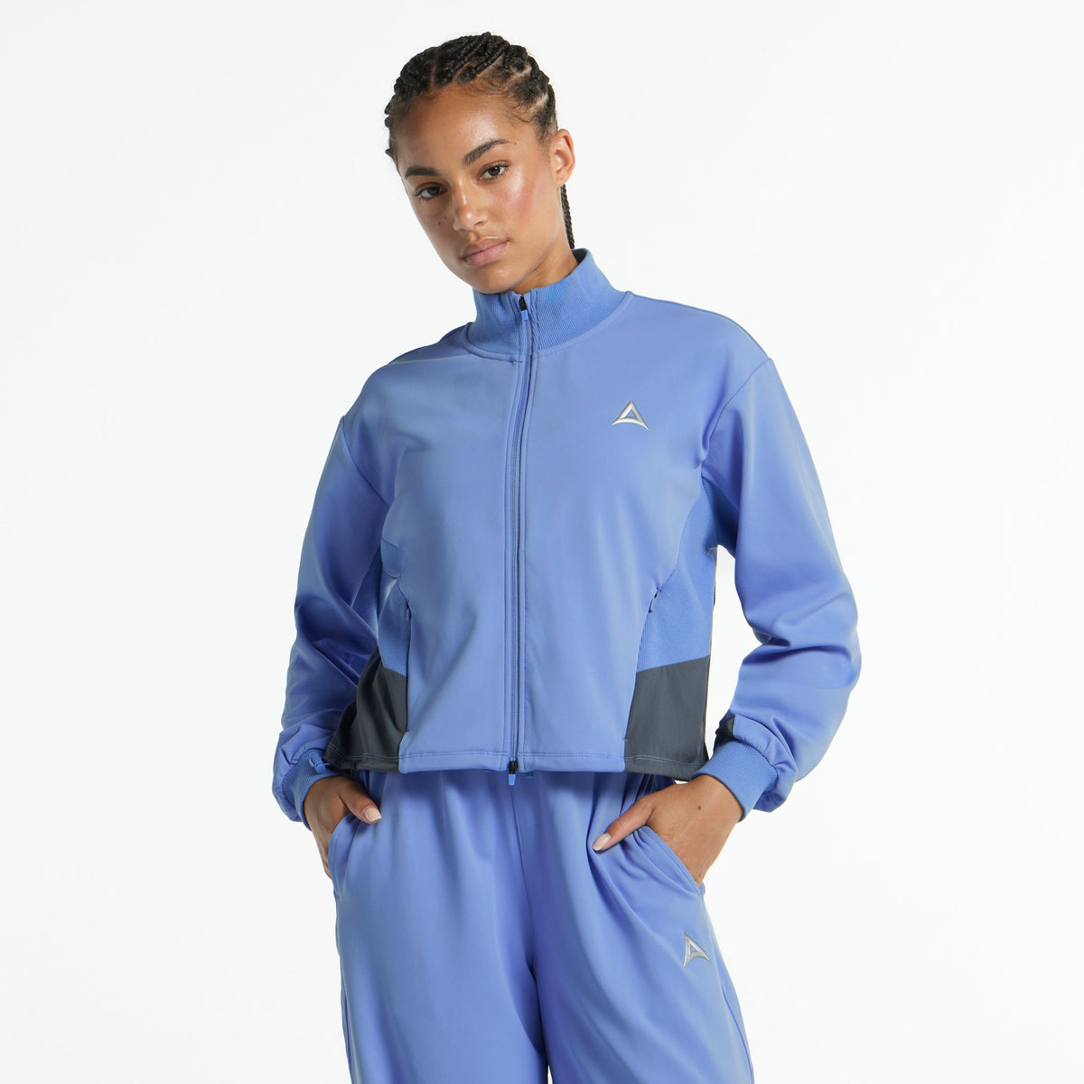 Women's Oversized Track Jacket - Cornflower