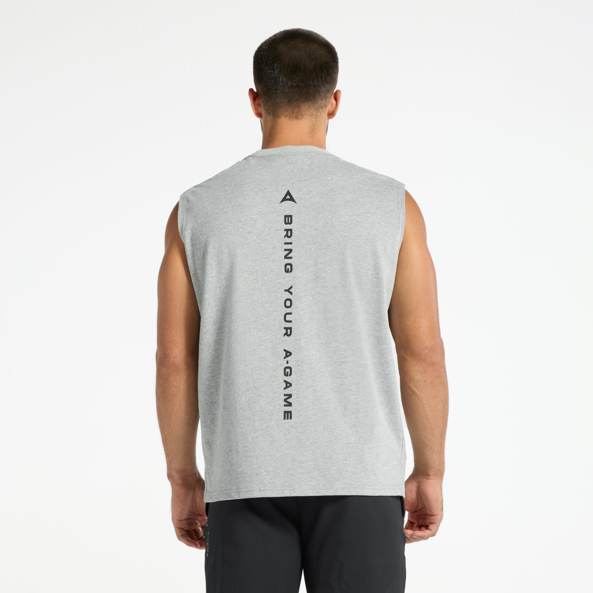 Men's Sleeveless T-Shirt - Grey Marl