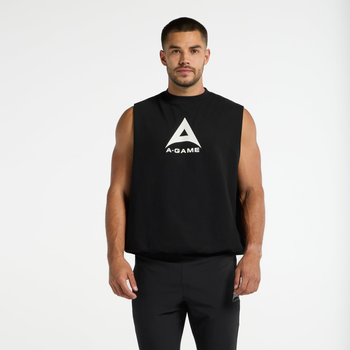 Men's Sleeveless Sweatshirt - Black
