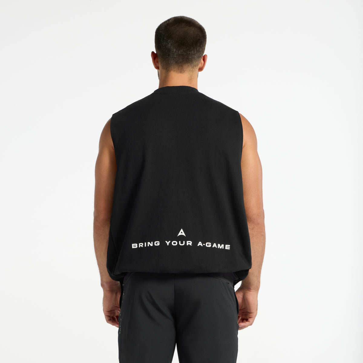 Men's Sleeveless Sweatshirt - Black