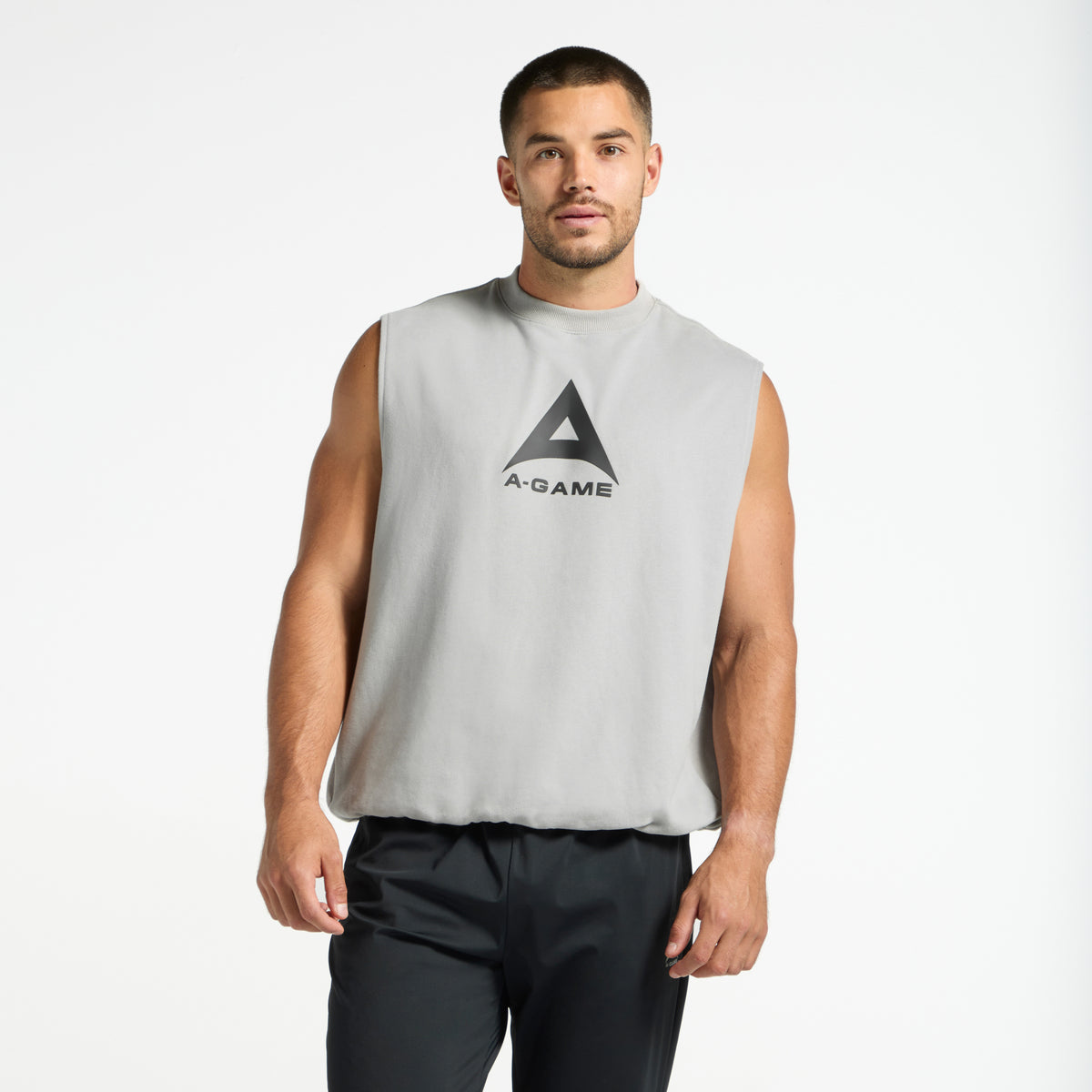 Men's Sleeveless Sweatshirt - Steel Grey