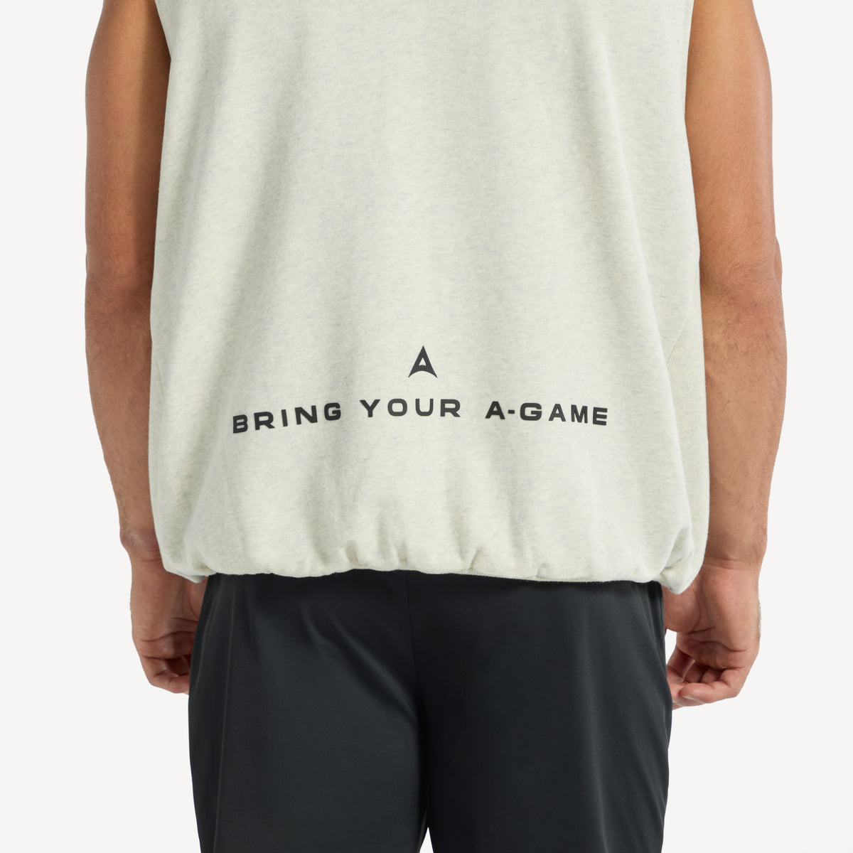 Men's Sleeveless Sweatshirt - Snow Marl