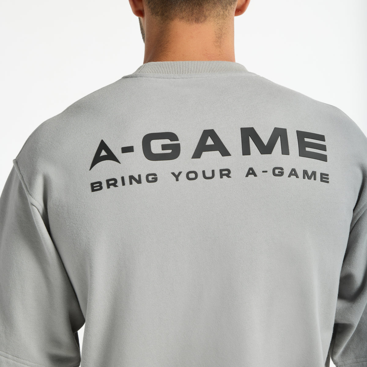 Men's Short Sleeve Sweatshirt - Steel Grey