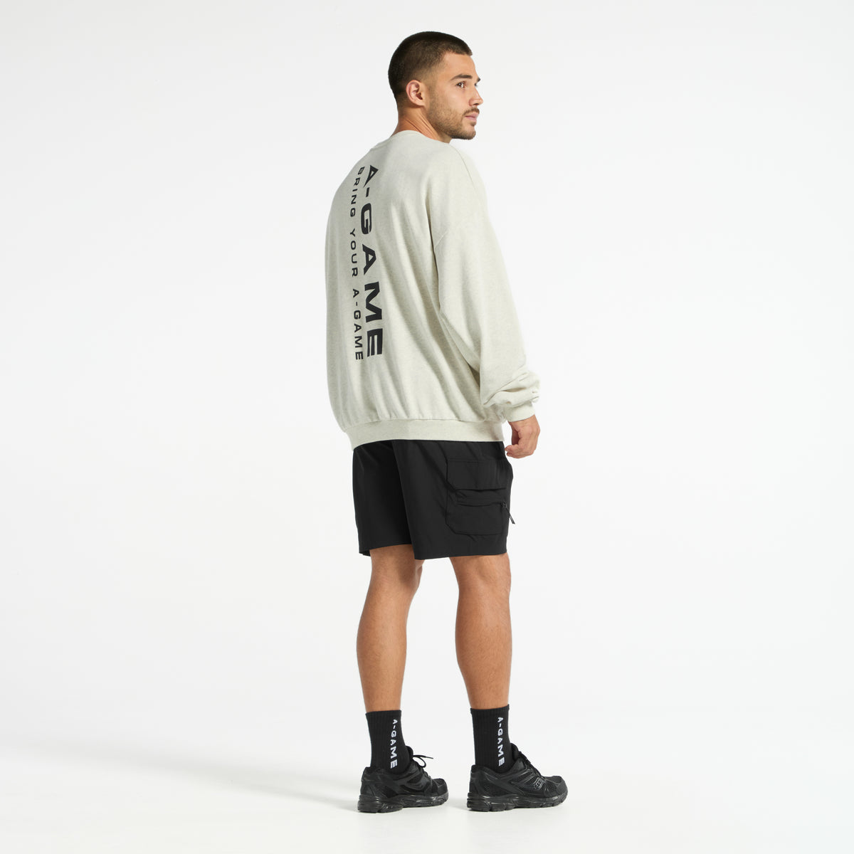 Men's Relaxed Sweatshirt - Snow Marl