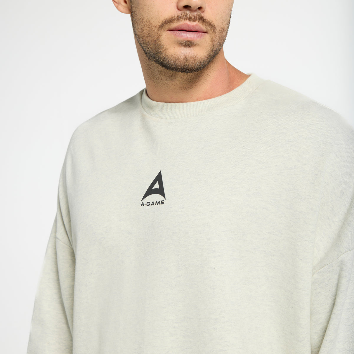 Men's Relaxed Sweatshirt - Snow Marl