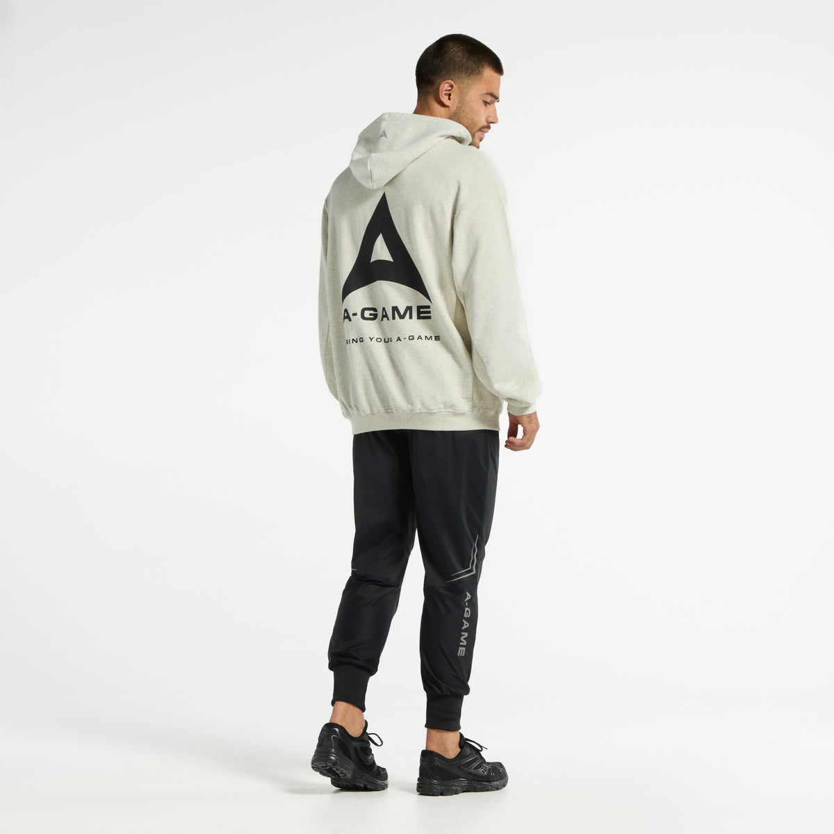 Men's Relaxed Hoodie - Snow Marl