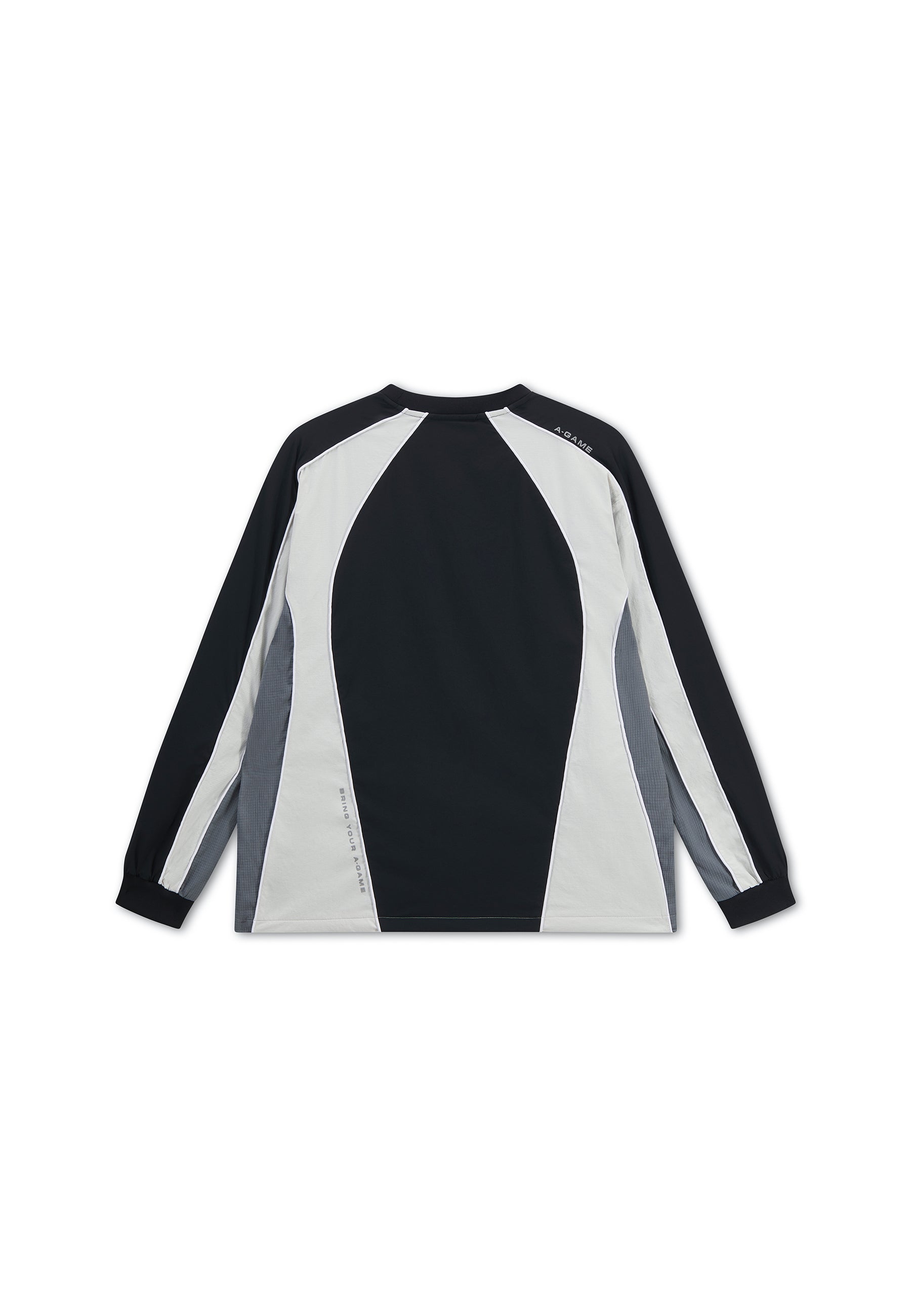 Men's Textured Sweatshirt - Black / Light Grey