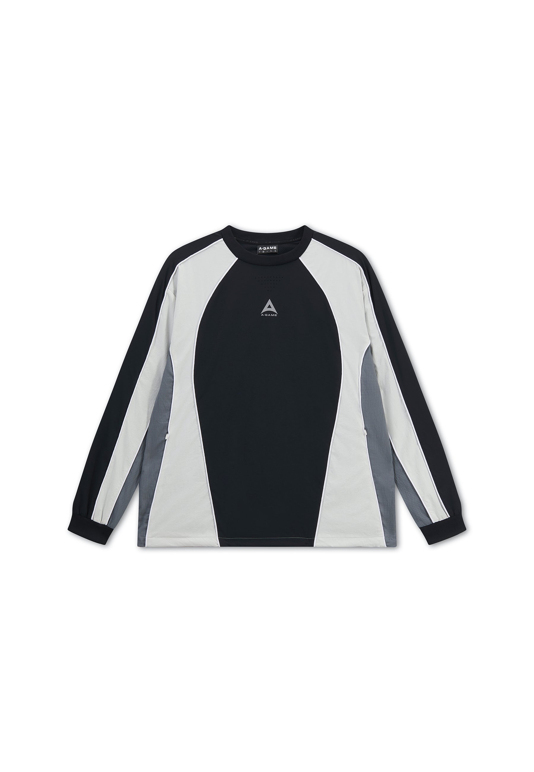 Men's Textured Sweatshirt - Black / Light Grey