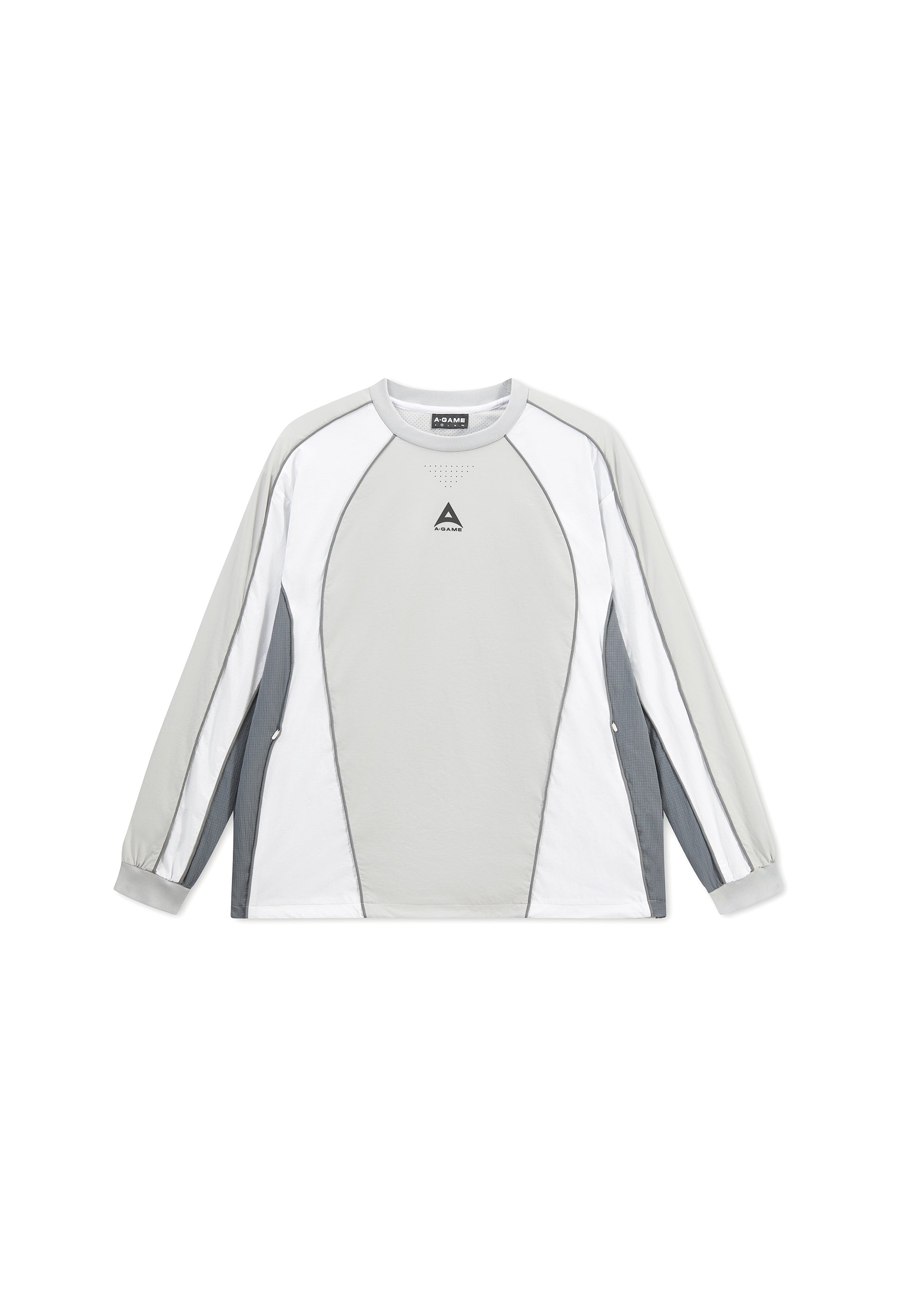 Men's Textured Sweatshirt - Grey / White