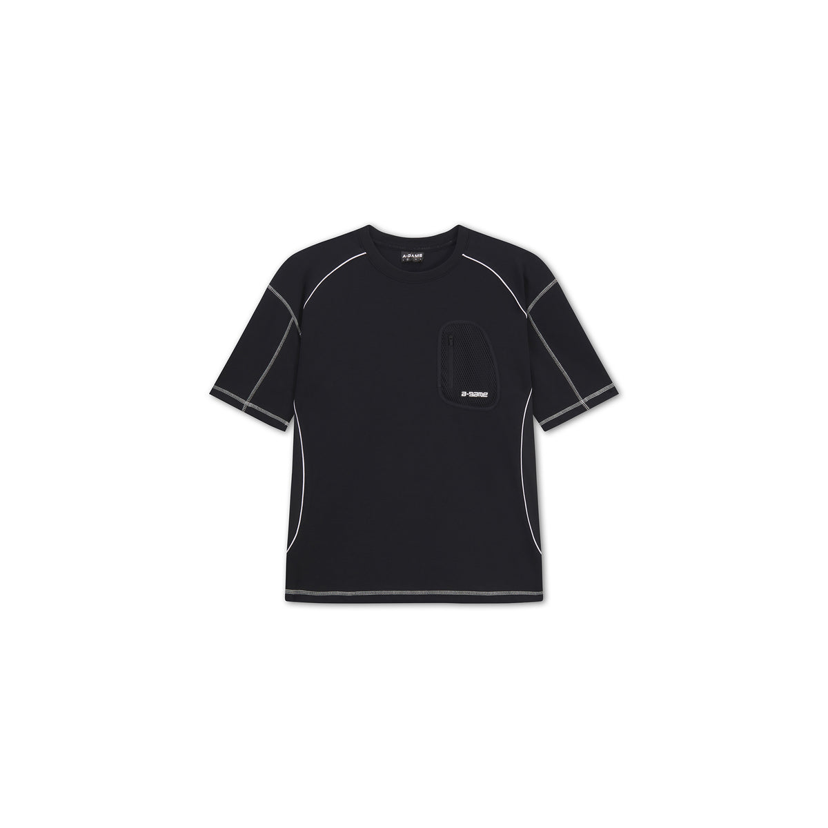 Men's Seam Detail Tech T-Shirt - Black