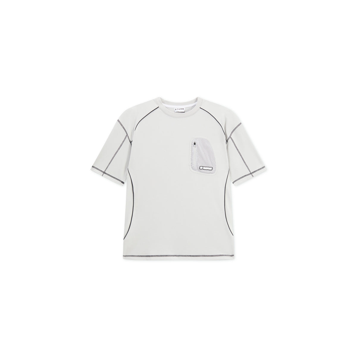 Men's Seam Detail Tech T-Shirt - Grey