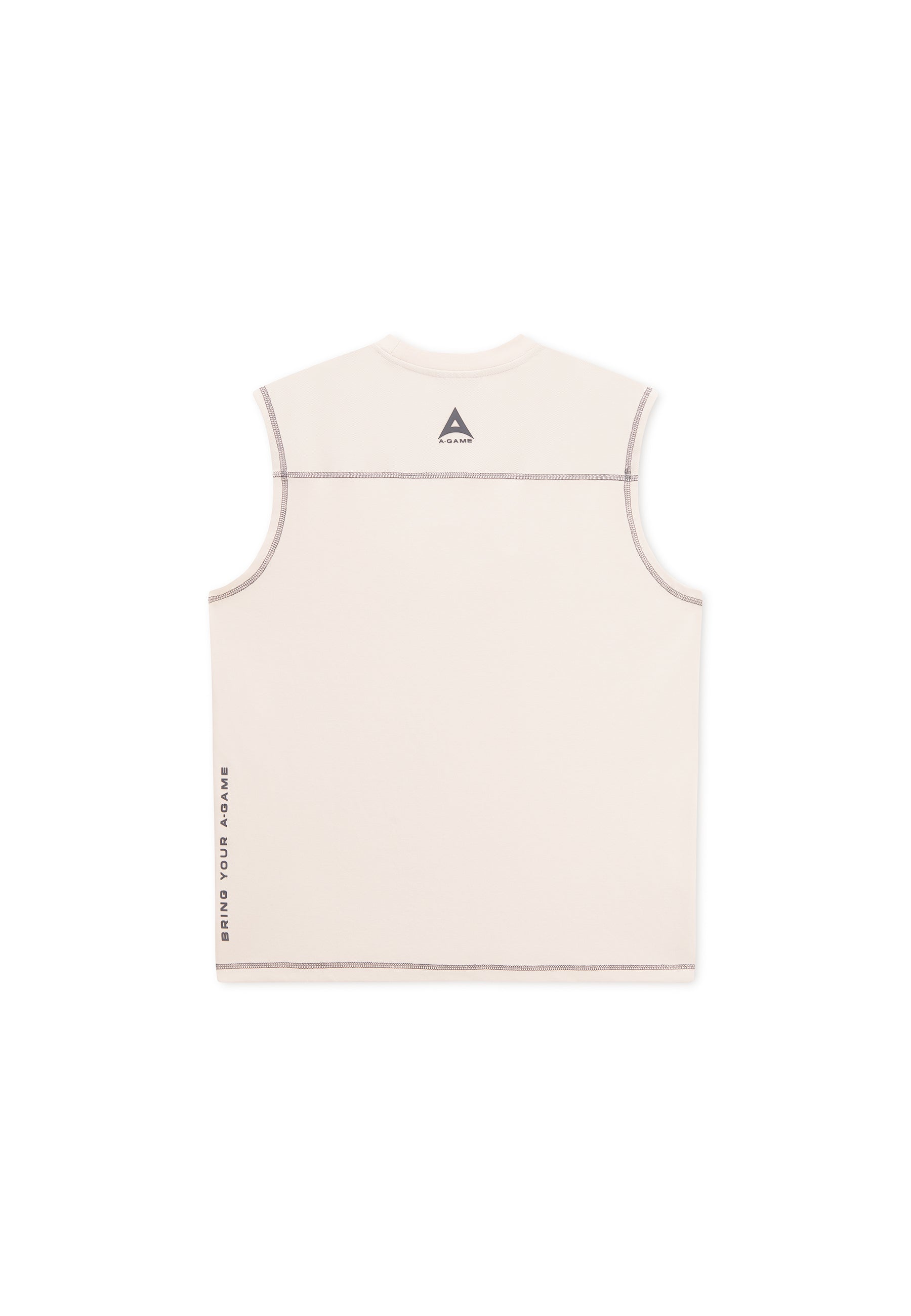 Men's Seam Detail Tech T-Shirt - Beige