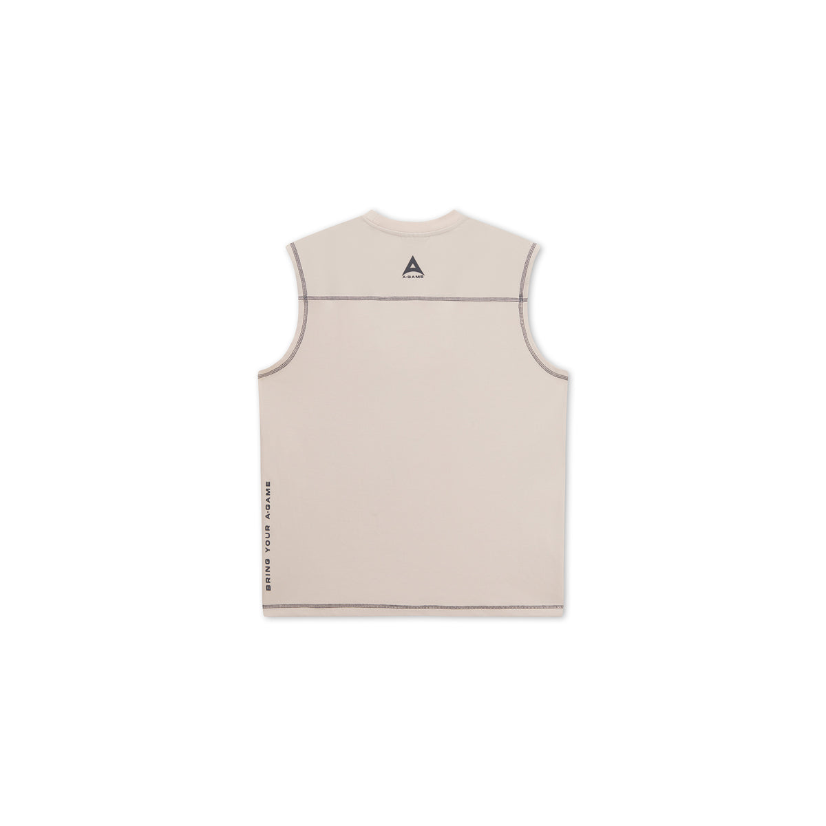 Men's Seam Detail Tech T-Shirt - Beige