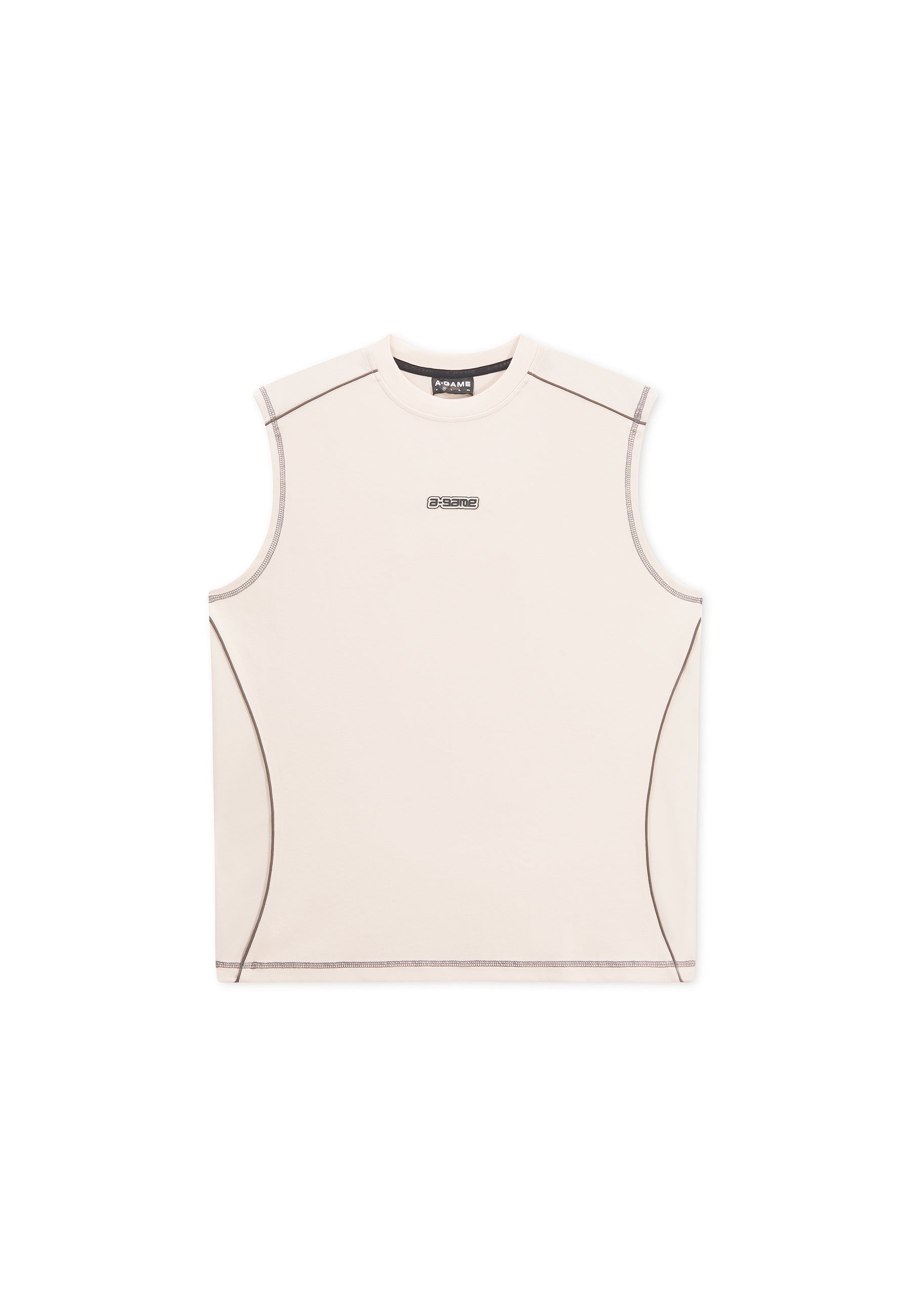 Men's Seam Detail Tech T-Shirt - Beige