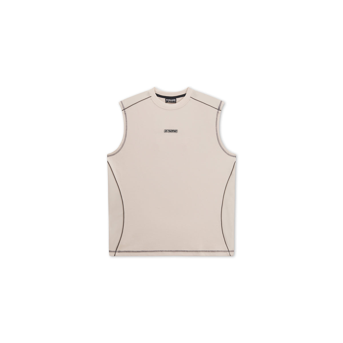 Men's Seam Detail Tech T-Shirt - Beige