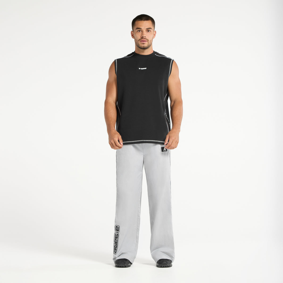 Men's Seam Detail Tech T-Shirt - Black