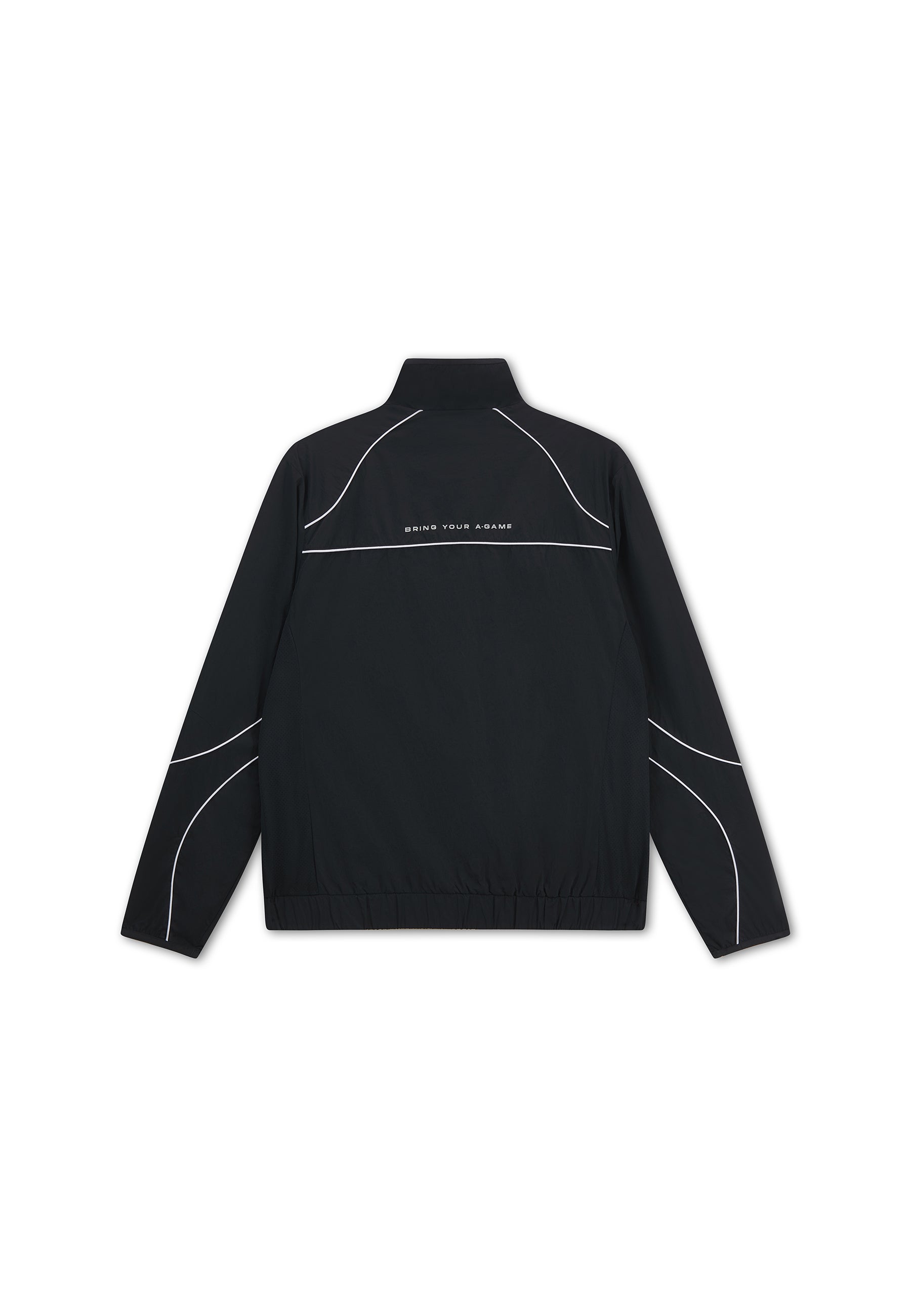 Men's Woven Tech Track Jacket - Black