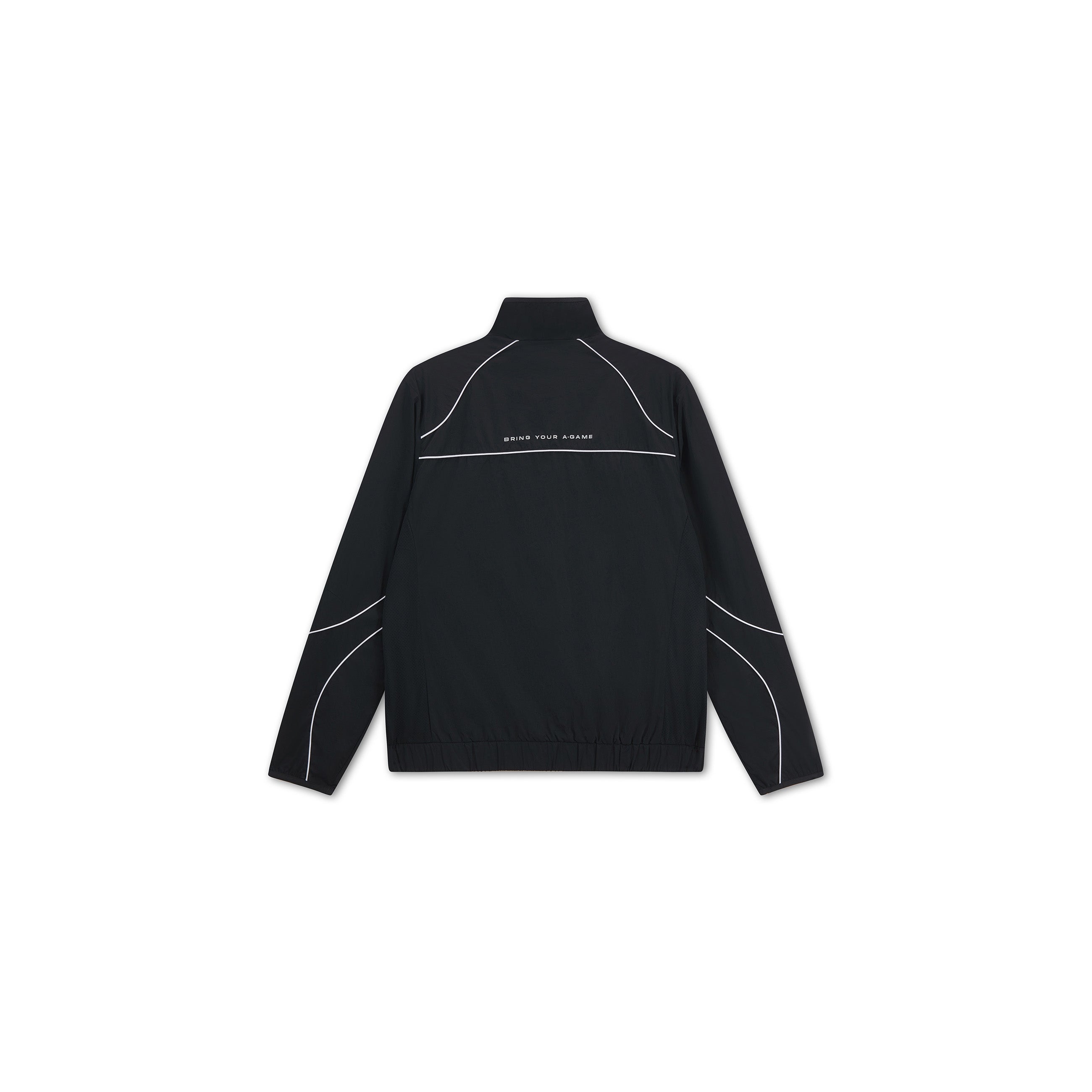 Men's Woven Tech Track Jacket - Black