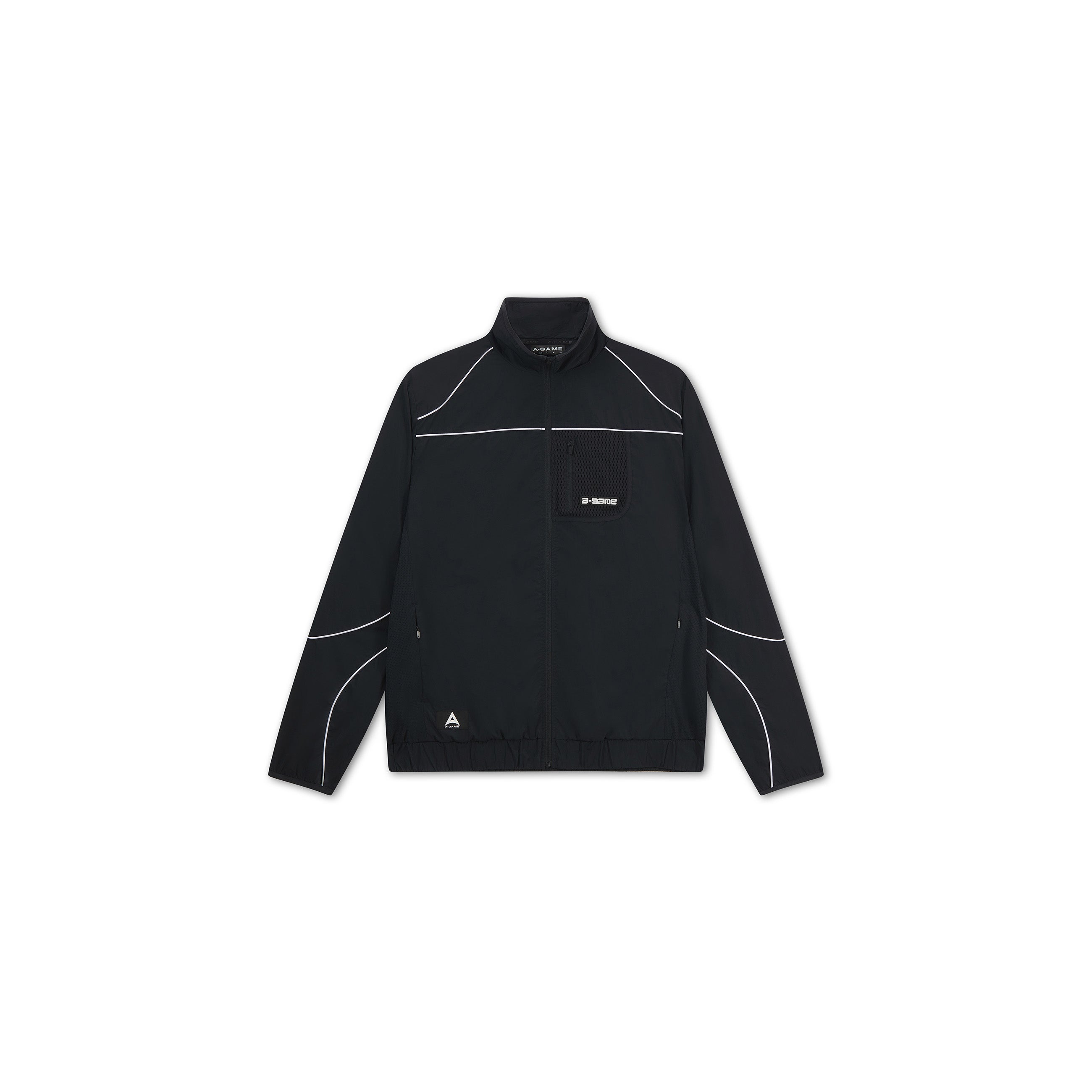 Men's Woven Tech Track Jacket - Black