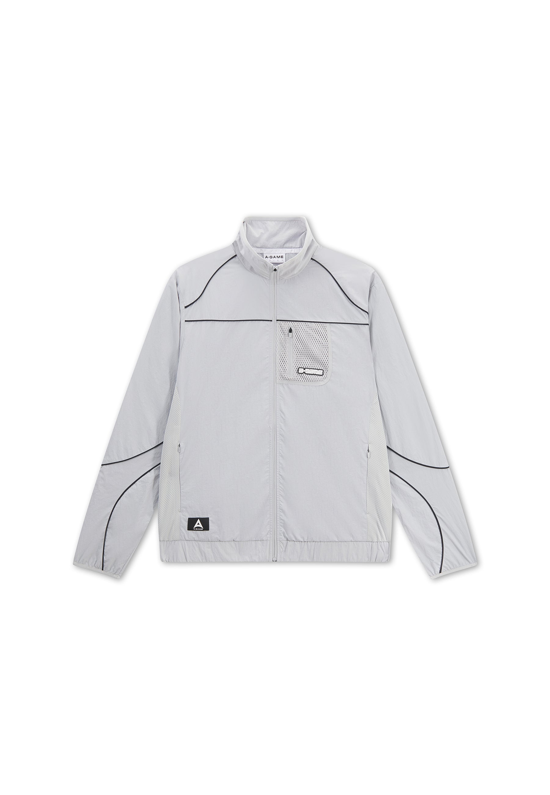Men's Woven Tech Track Jacket - Grey