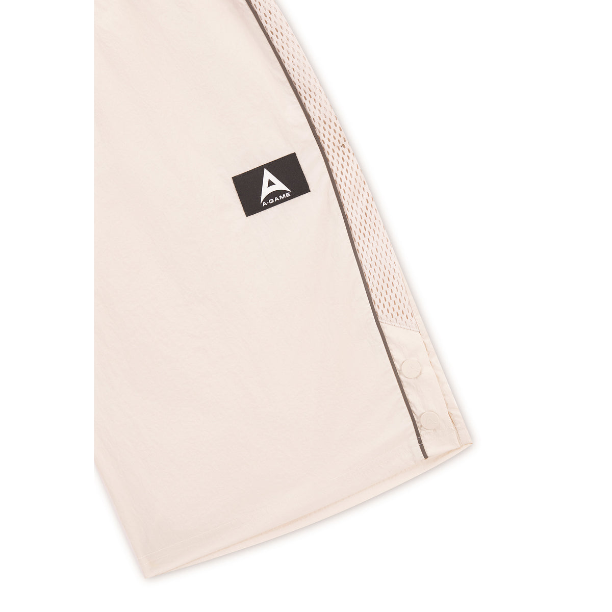 Men's Woven Tech Popper Shorts - Beige