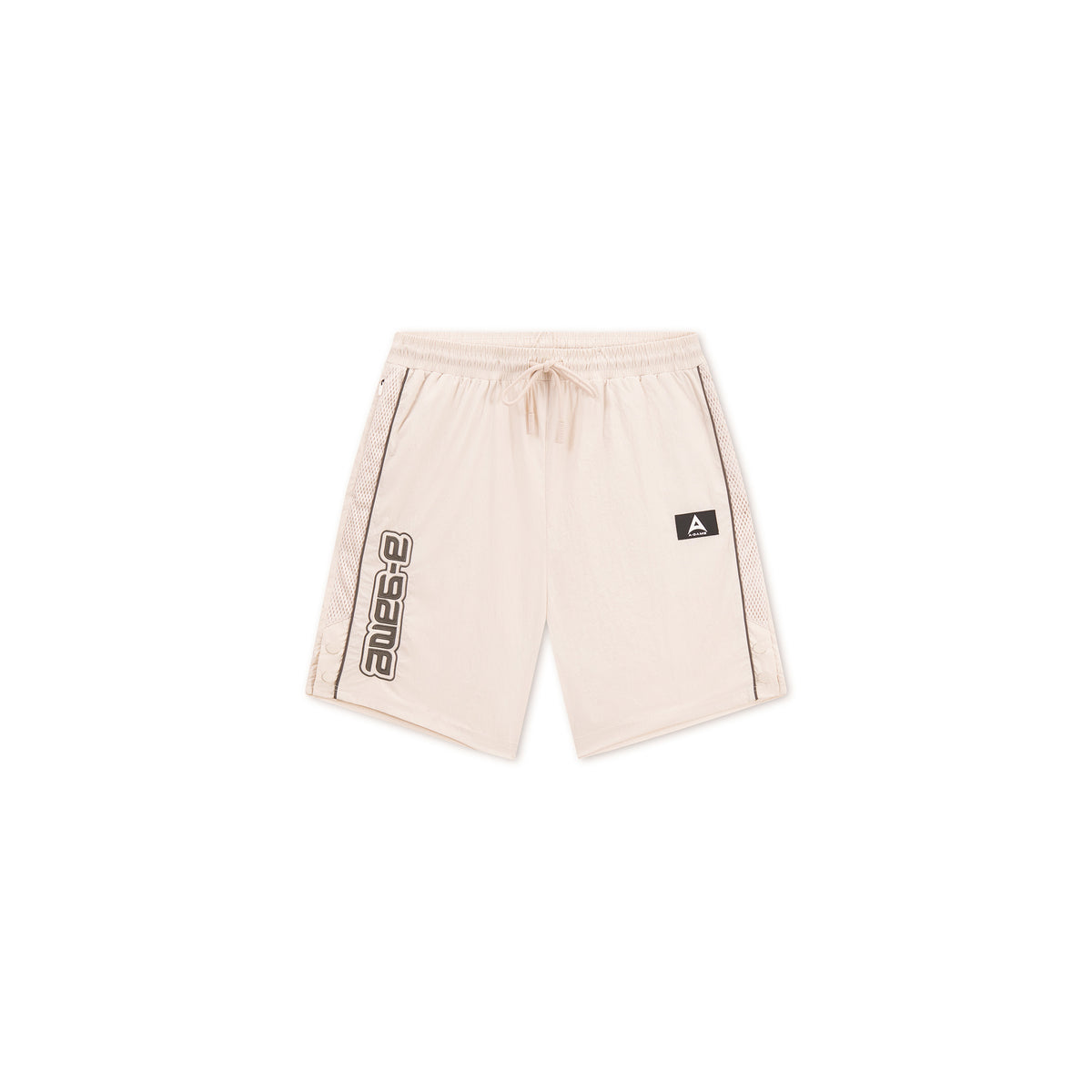 Men's Woven Tech Popper Shorts - Beige