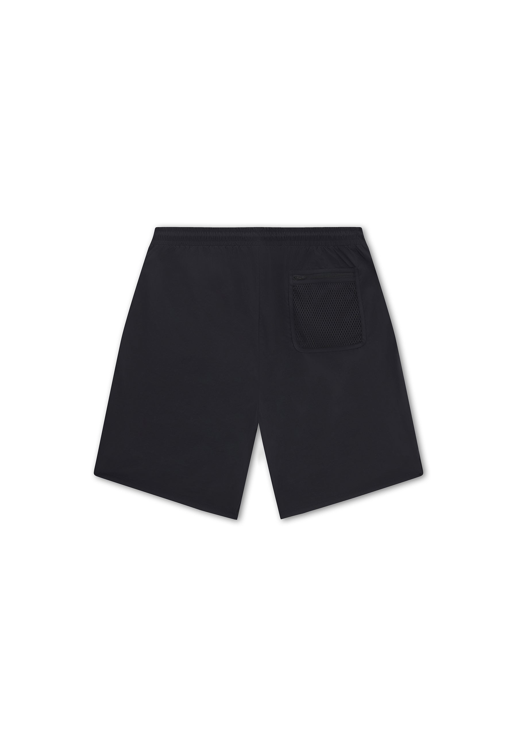 Men's Woven Tech Popper Shorts - Black