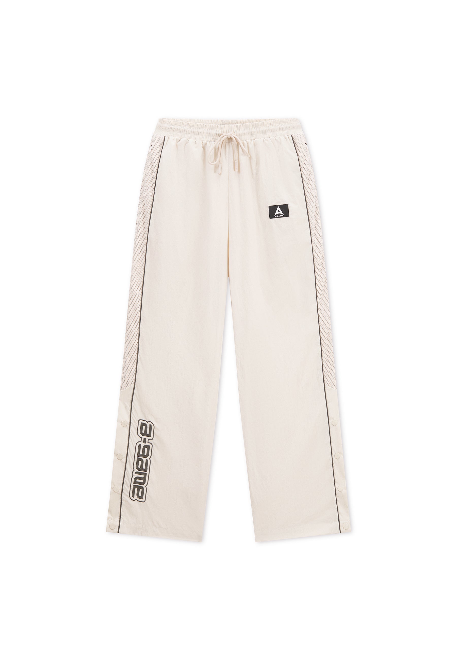 Men's Woven Tech Popper Pants - Beige