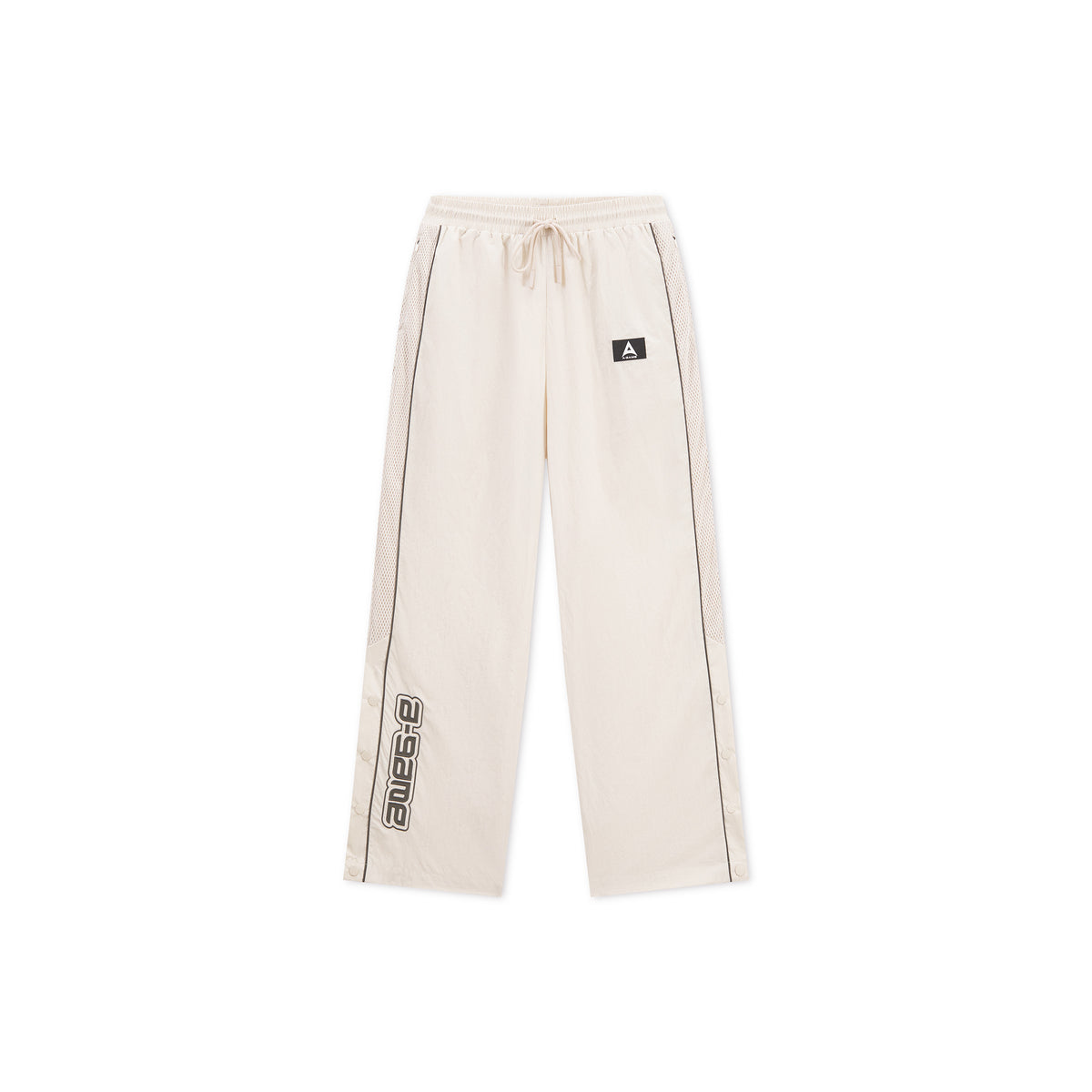 Men's Woven Tech Popper Pants - Beige