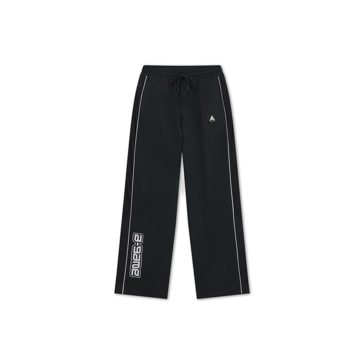 Men's Woven Tech Popper Pants - Black