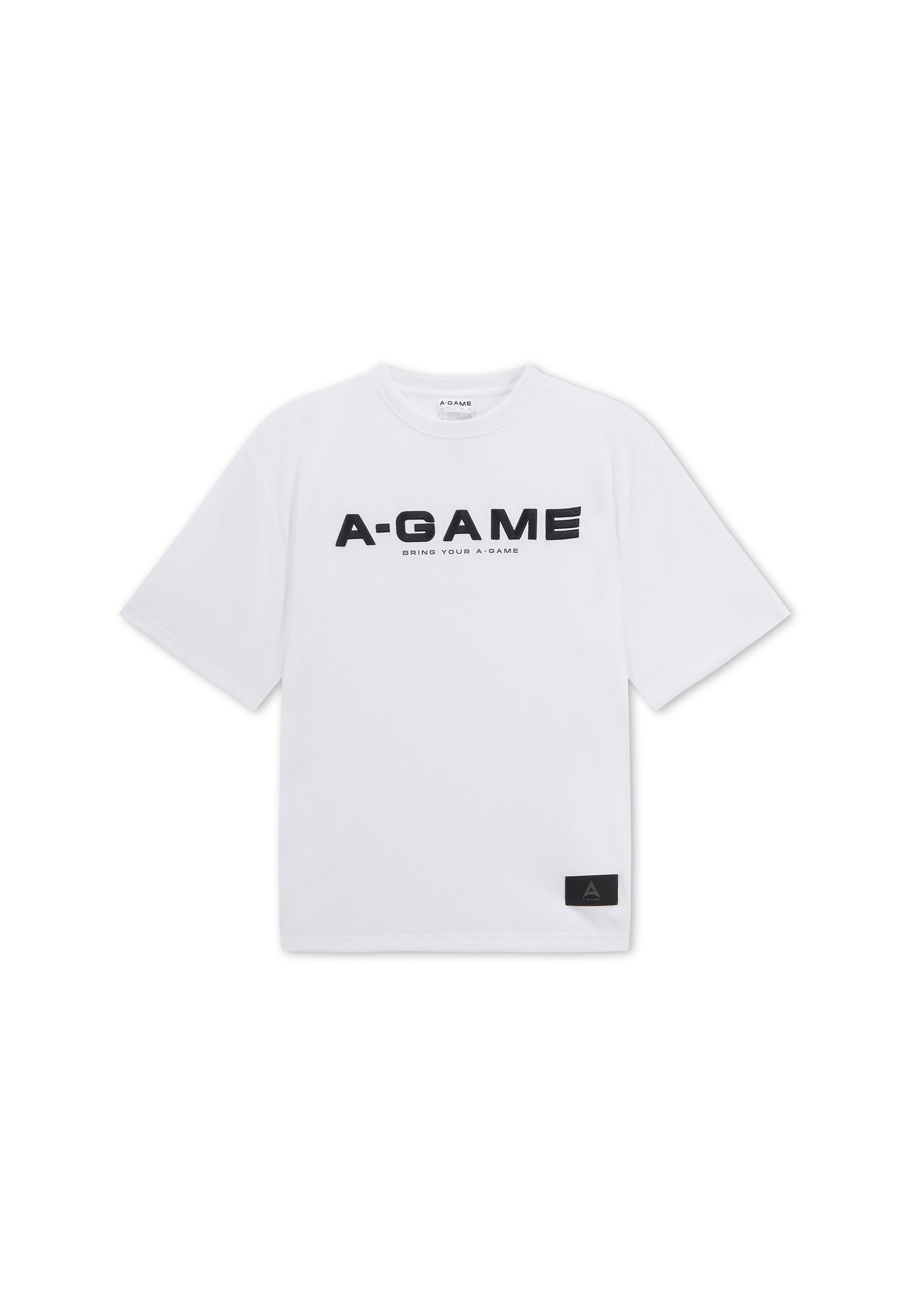 MENS LIFEWEAR WAFFLE TECH T-SHIRT - WHITE