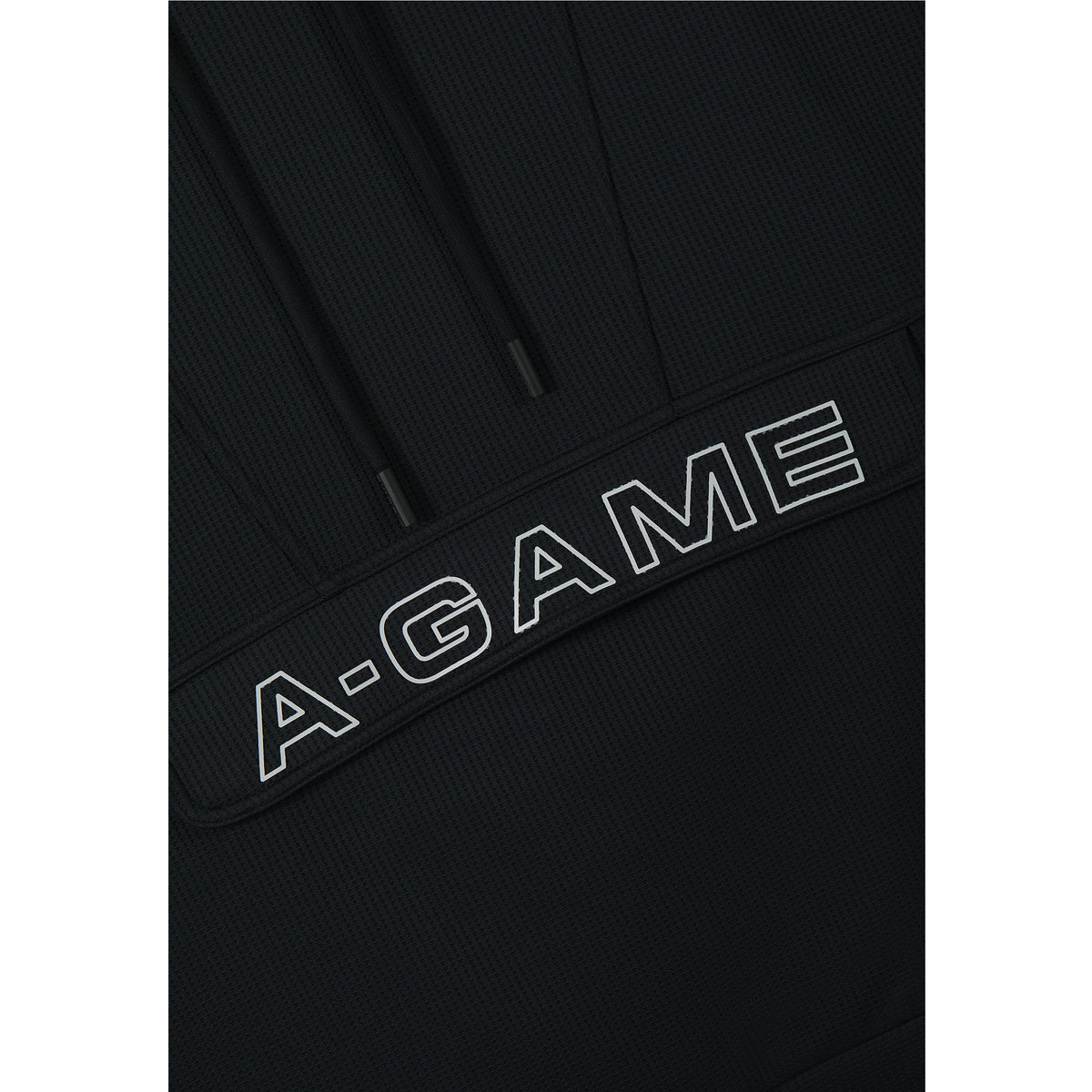 Men's Waffle Tech Hoodie - Black