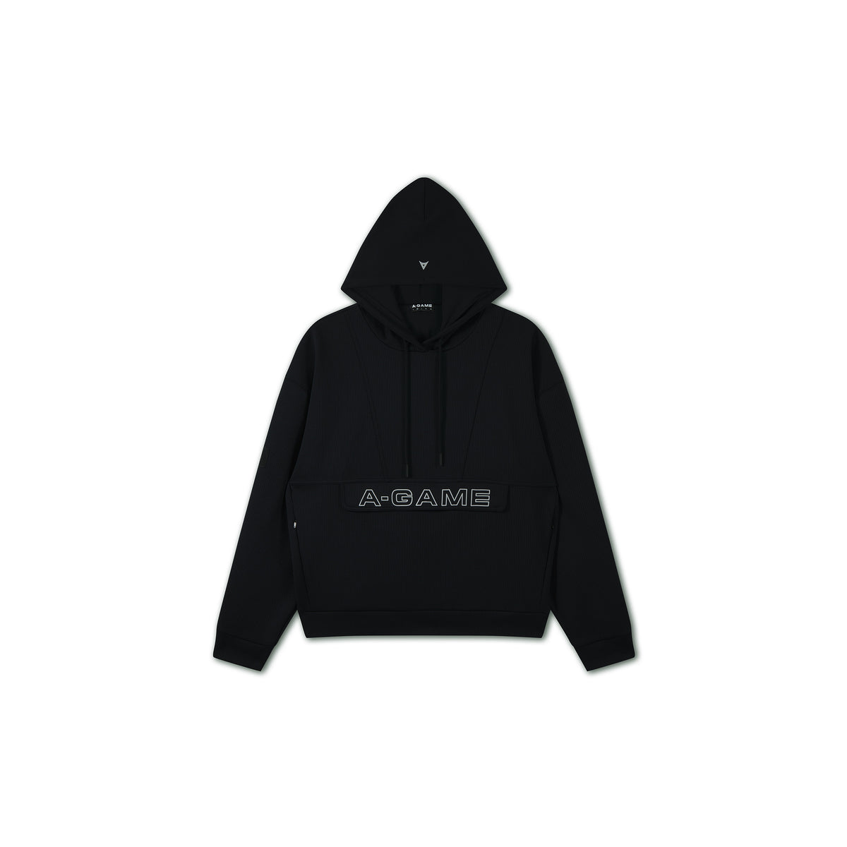 Men's Waffle Tech Hoodie - Black