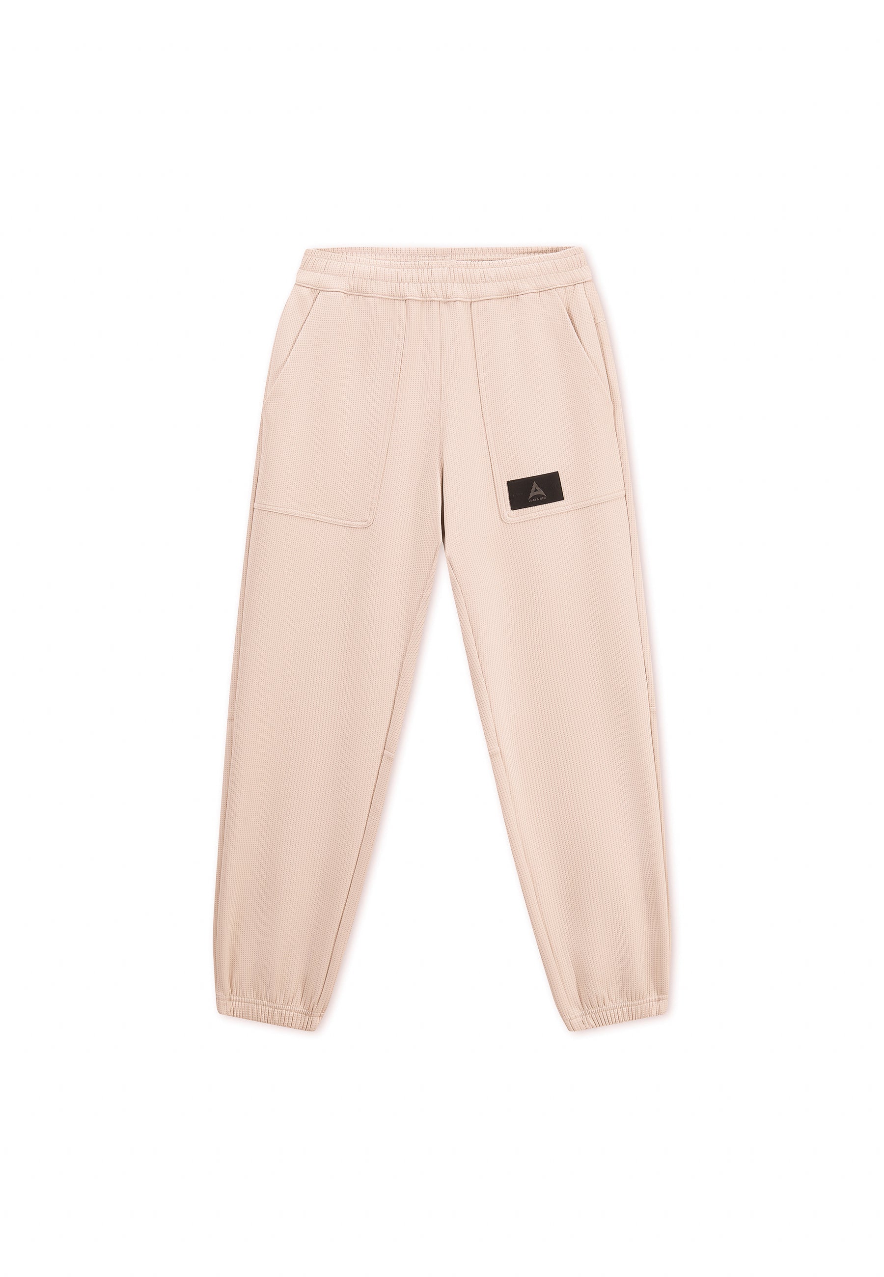 MENS LIFEWEAR WAFFLE TECH JOGGERS - BEIGE