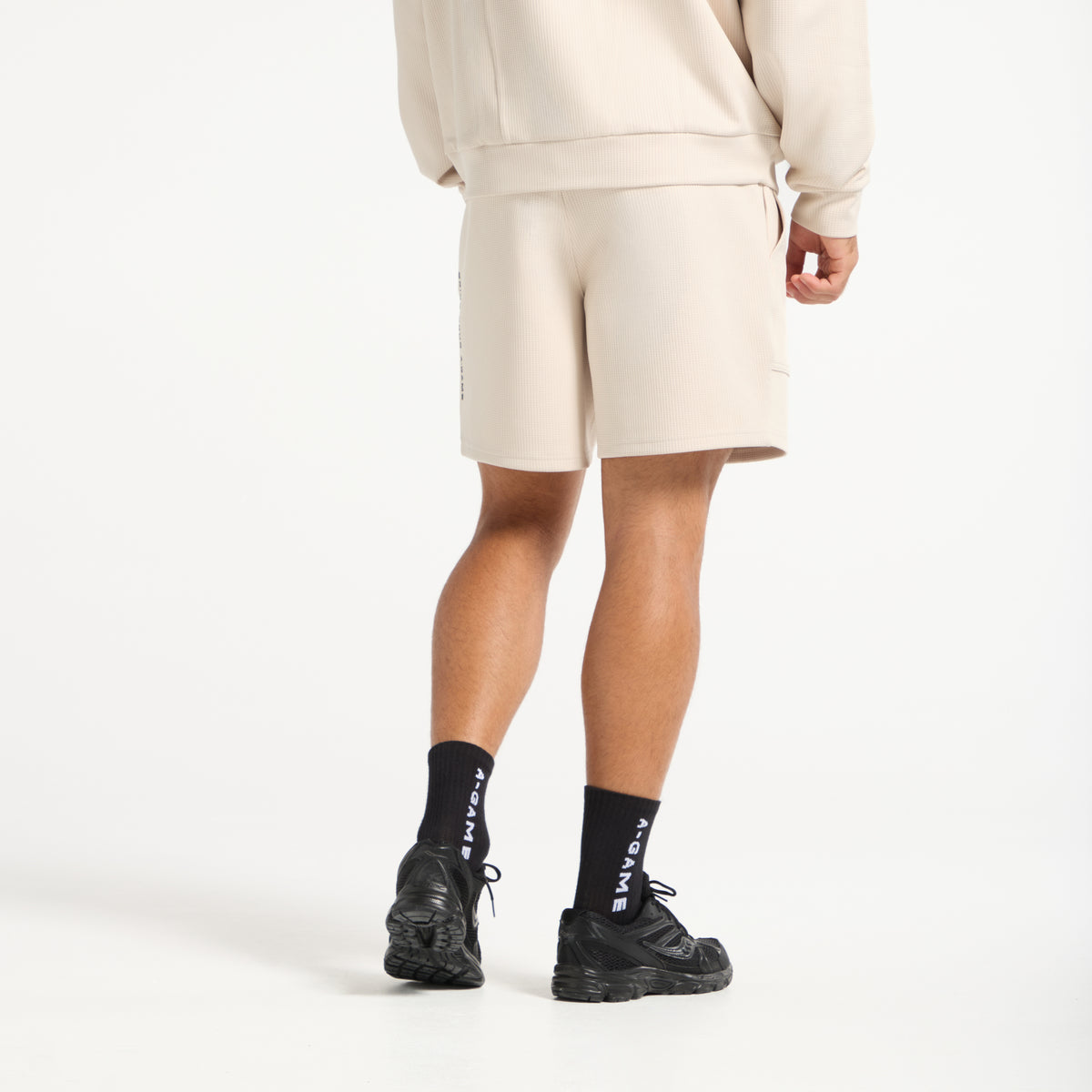 Men's Waffle Tech Shorts - Beige