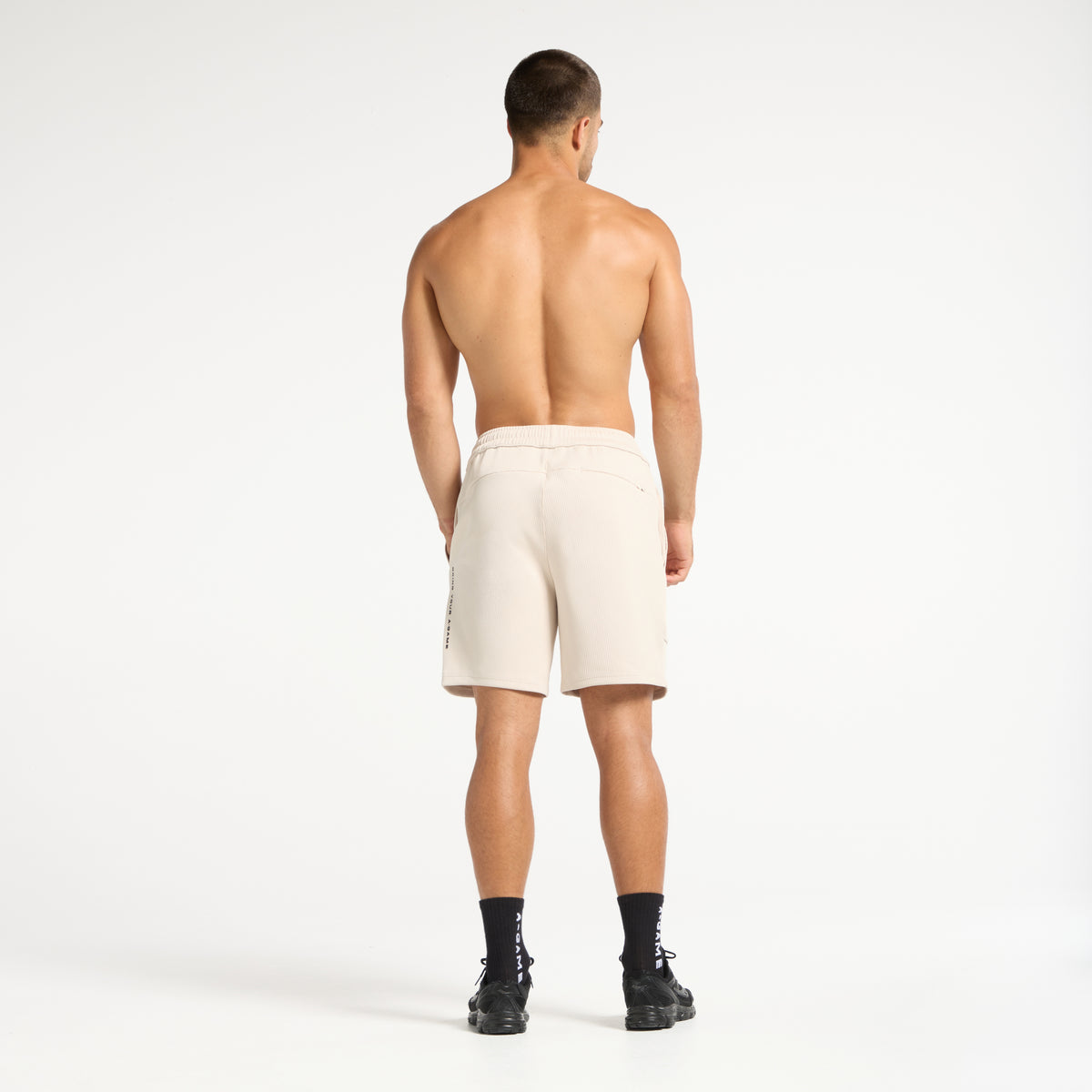 Men's Waffle Tech Shorts - Beige