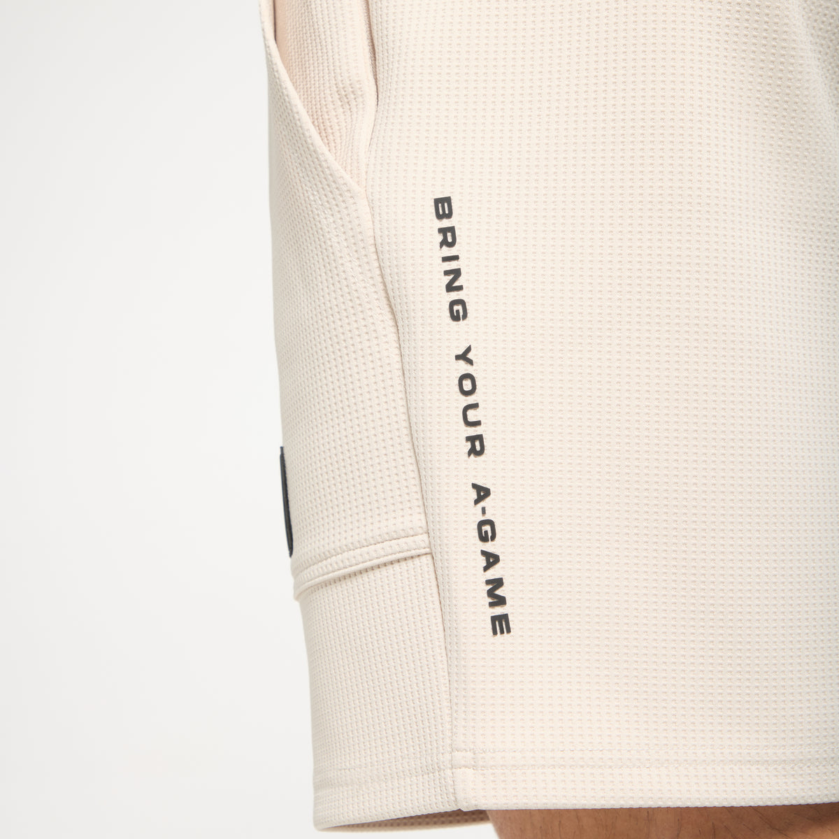 Men's Waffle Tech Shorts - Beige