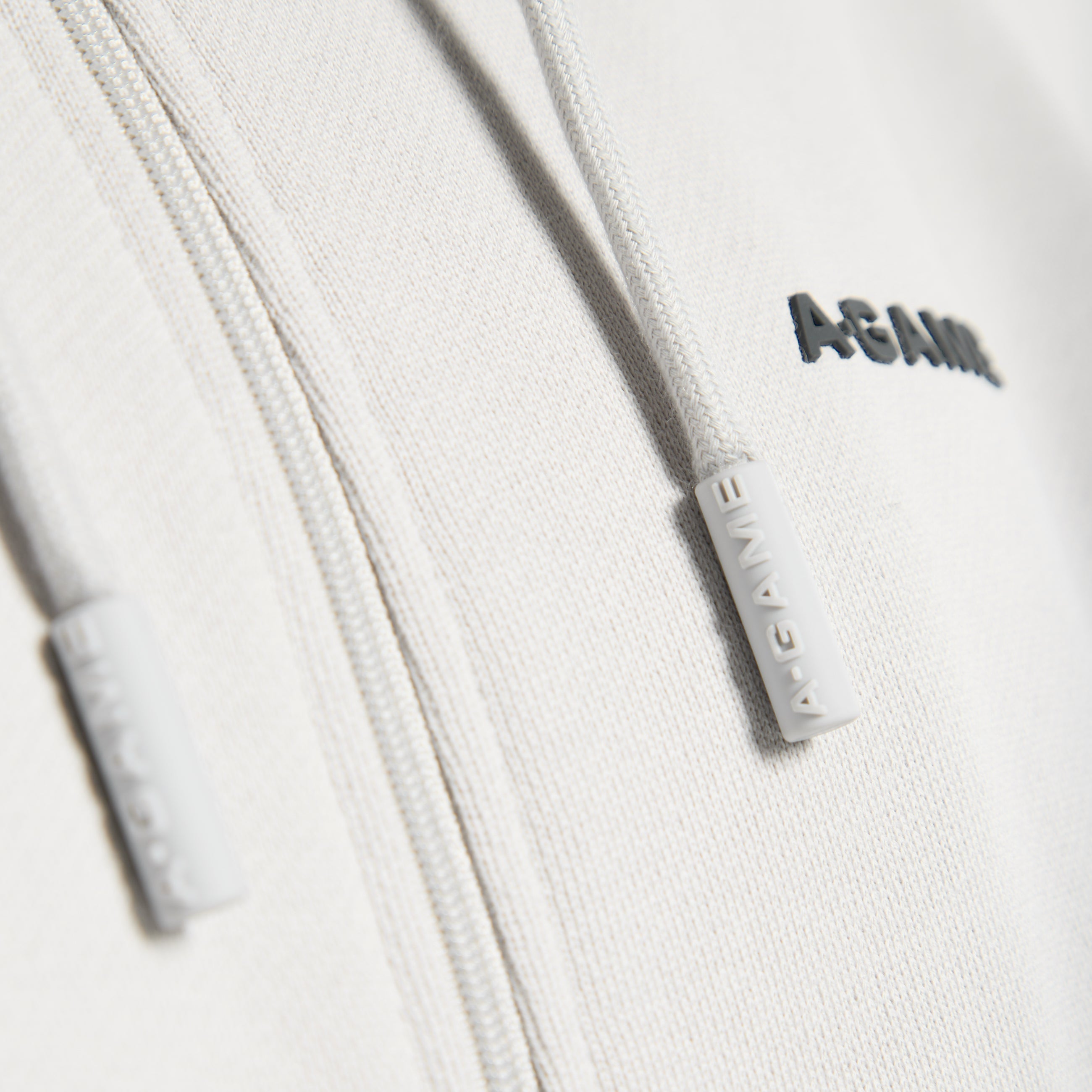 Men's Panelled Mesh Sport Zip Through Hoodie - Grey / Black
